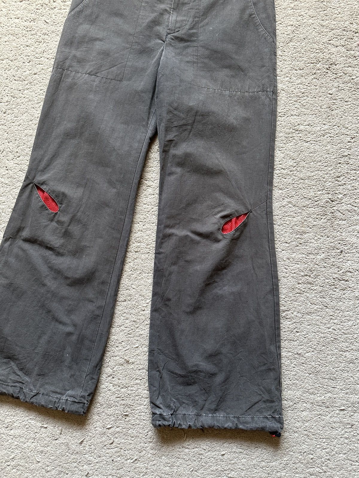 Vivienne Tam 1990s Vivienne Tam eyes drop knee Parachute Pant Size 29" - 2 Thumbnail