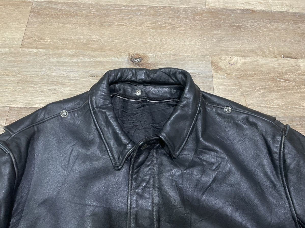 Schott Schoot Leather Jacket Vintage Size US L / EU 52-54 / 3 - 3 Thumbnail