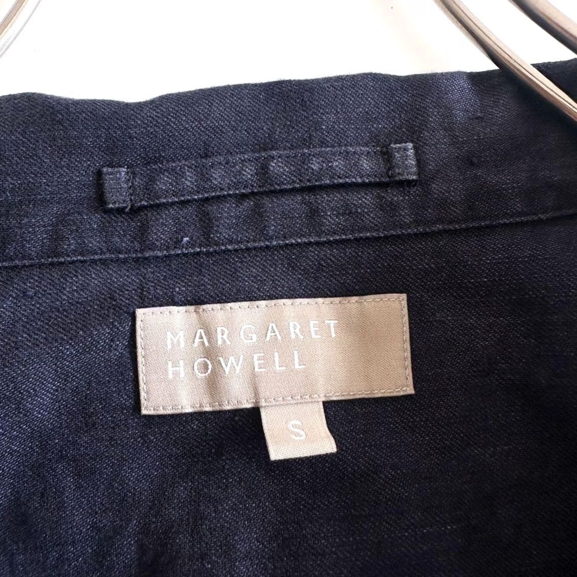 Margaret Howell Margaret Howell Open Collar Short Sleeve Top Navy Size S Mens Shirt Size US S / EU 44-46 / 1 - 4 Thumbnail