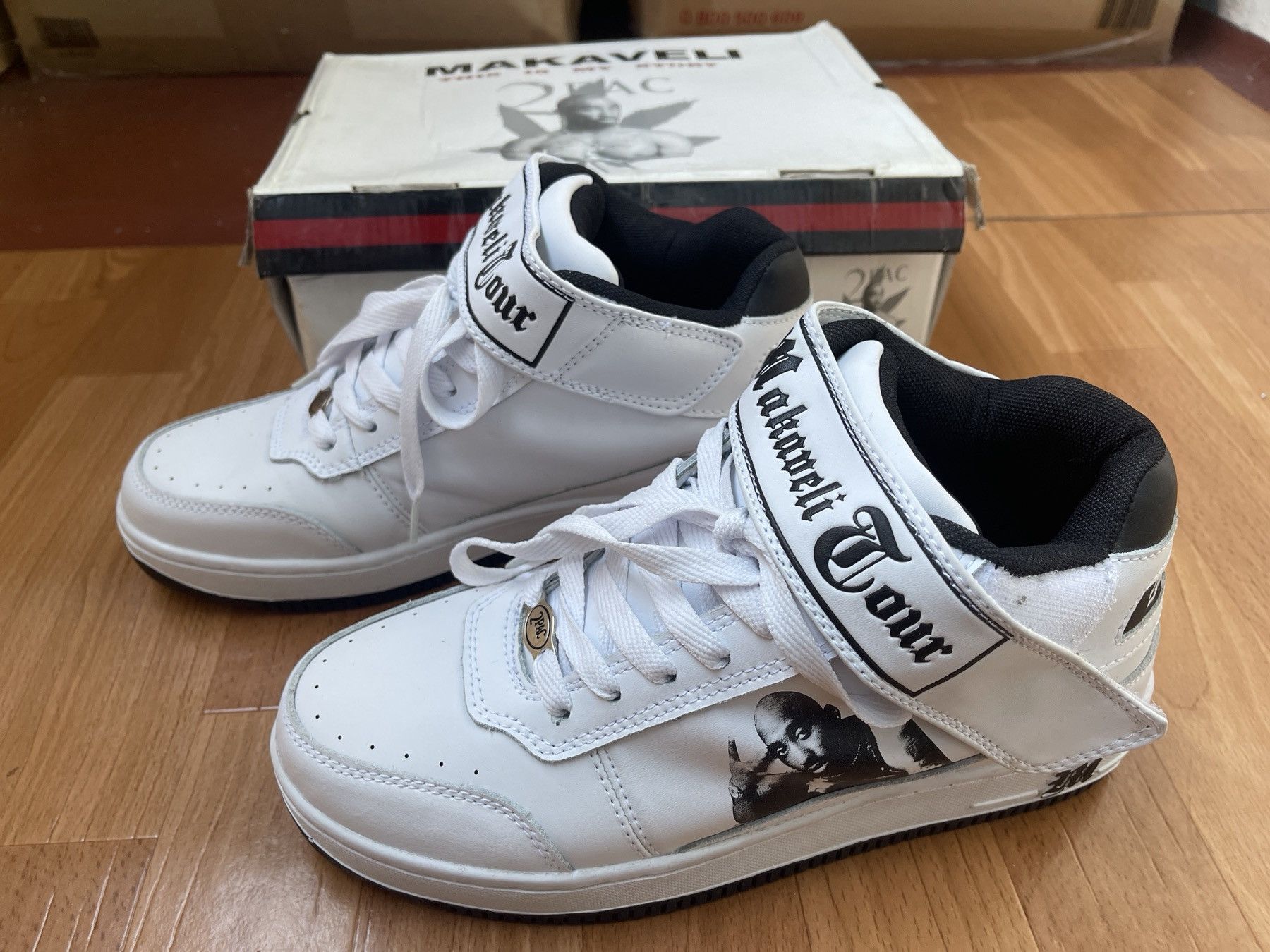 Makaveli MAKAVELI Branded sneakers, 2Pac shoes, Hi Top vintage US 9 Size US 9 / EU 42 - 6 Thumbnail