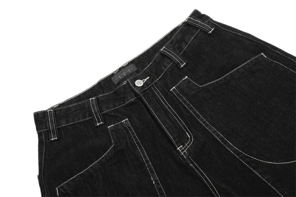 Japanese Brand × Vintage American loose wide-leg men's casual workwear denim shorts Size US 32 / EU 48 - 4 Thumbnail