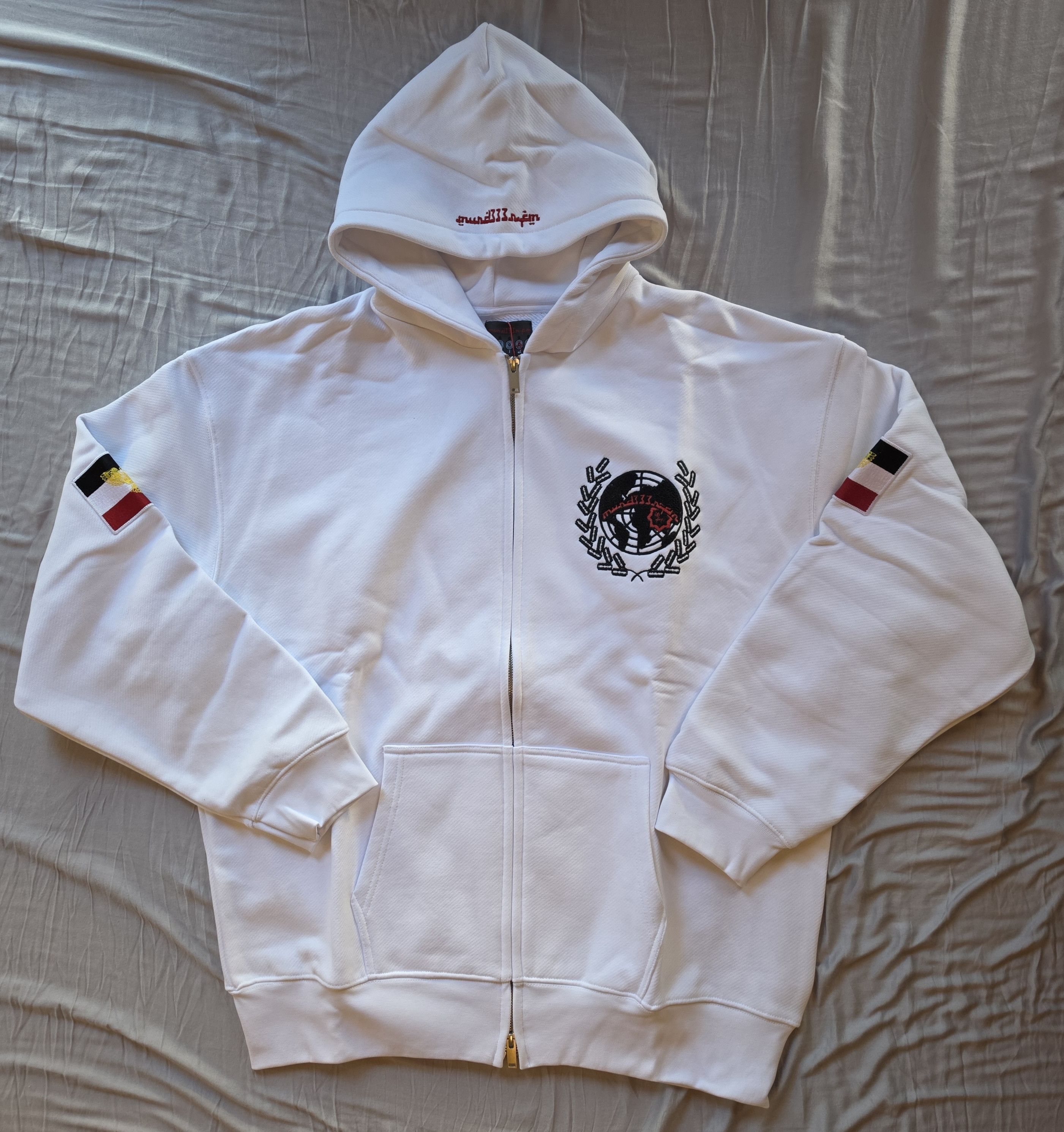 murd333r.fm MURD333R.FM WHITE PEACEMAKER HOODIE Size US XL / EU 56 / 4 - 1 Thumbnail