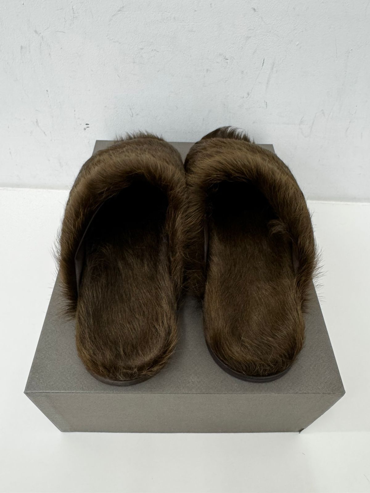 Rick Owens SLIDE GRANOLAS - BROWN Size US 12 / EU 45 - 3 Thumbnail