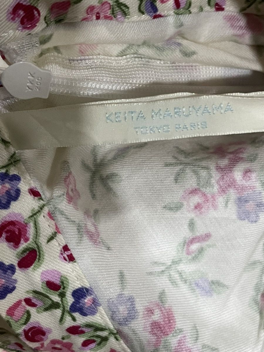 KEITAMARUYAMA Keita Maruyama Small Flower Midi Skirt Size 29" - 5 Thumbnail