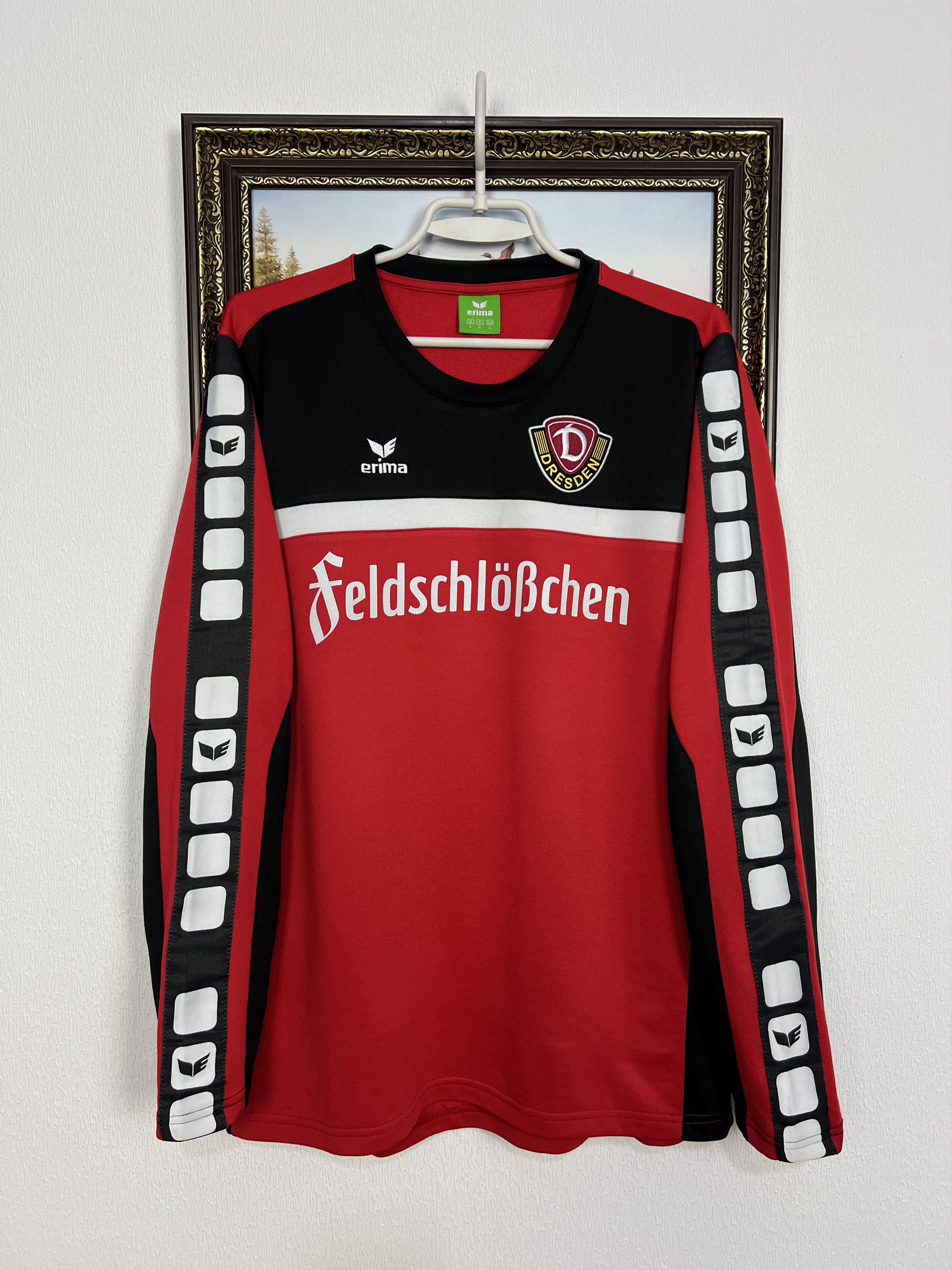Erima Dynamo Dresden Football Sweatshirt Soccer Track Top Crewneck Size US L / EU 52-54 / 3 - 1 Thumbnail