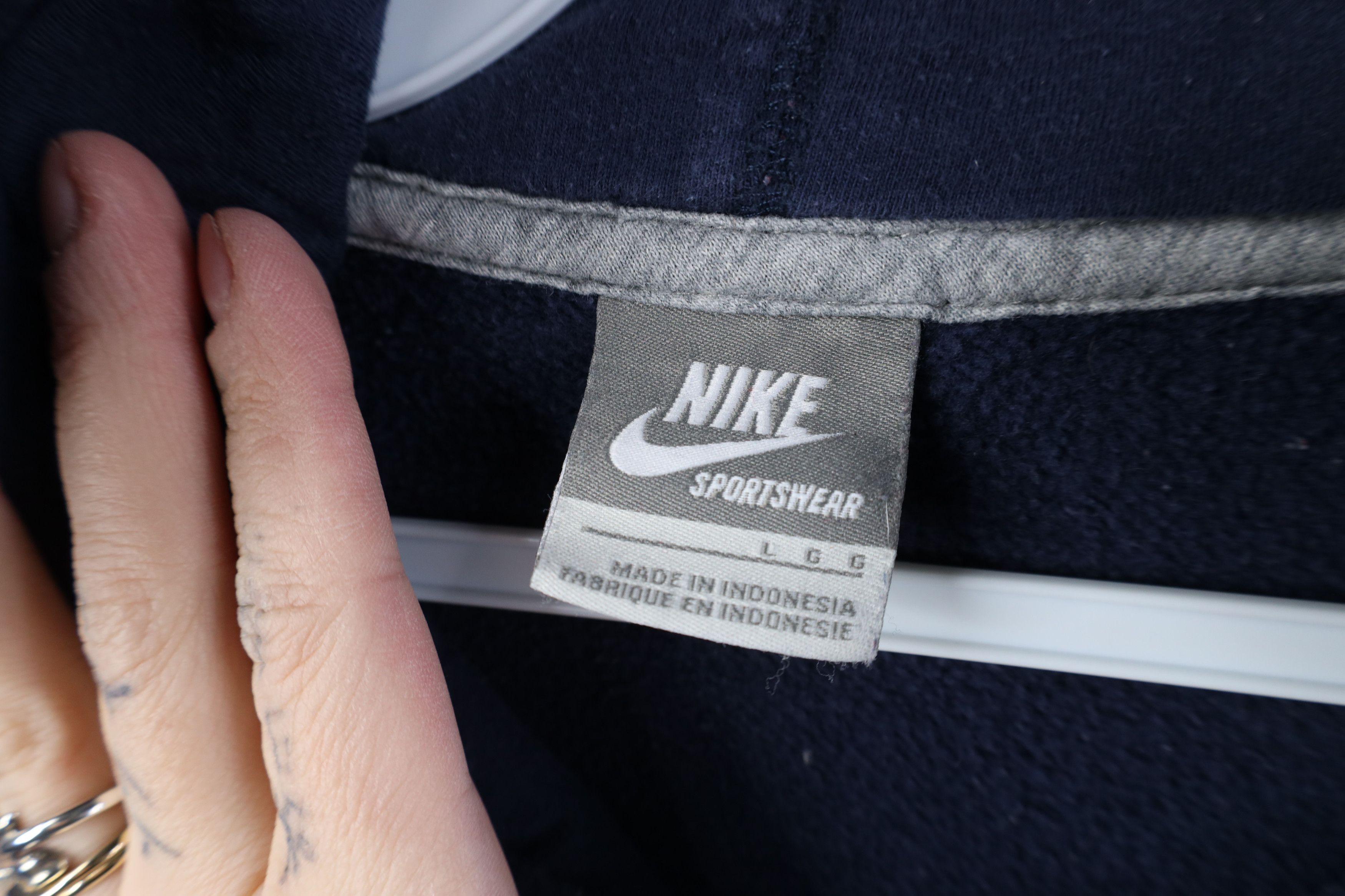 Nike Vintage Nike Super Bee Muscle Car Hoodie Sweatshirt Blue Size US XL / EU 56 / 4 - 10 Thumbnail