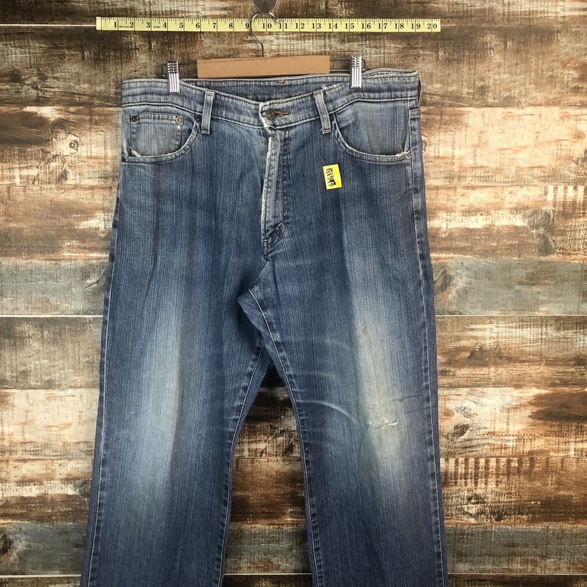 Vintage Bobson vintage Blue Denim Pants #A1393 Size US 35 - 5 Thumbnail