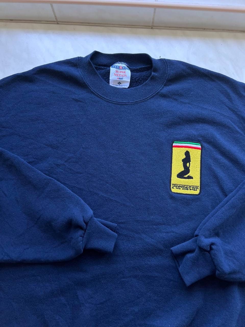 Hook-Ups Porn Star Sweatshirt 90s y2k Pornstar hookups Girl Ferrari Size US L / EU 52-54 / 3 - 2 Thumbnail