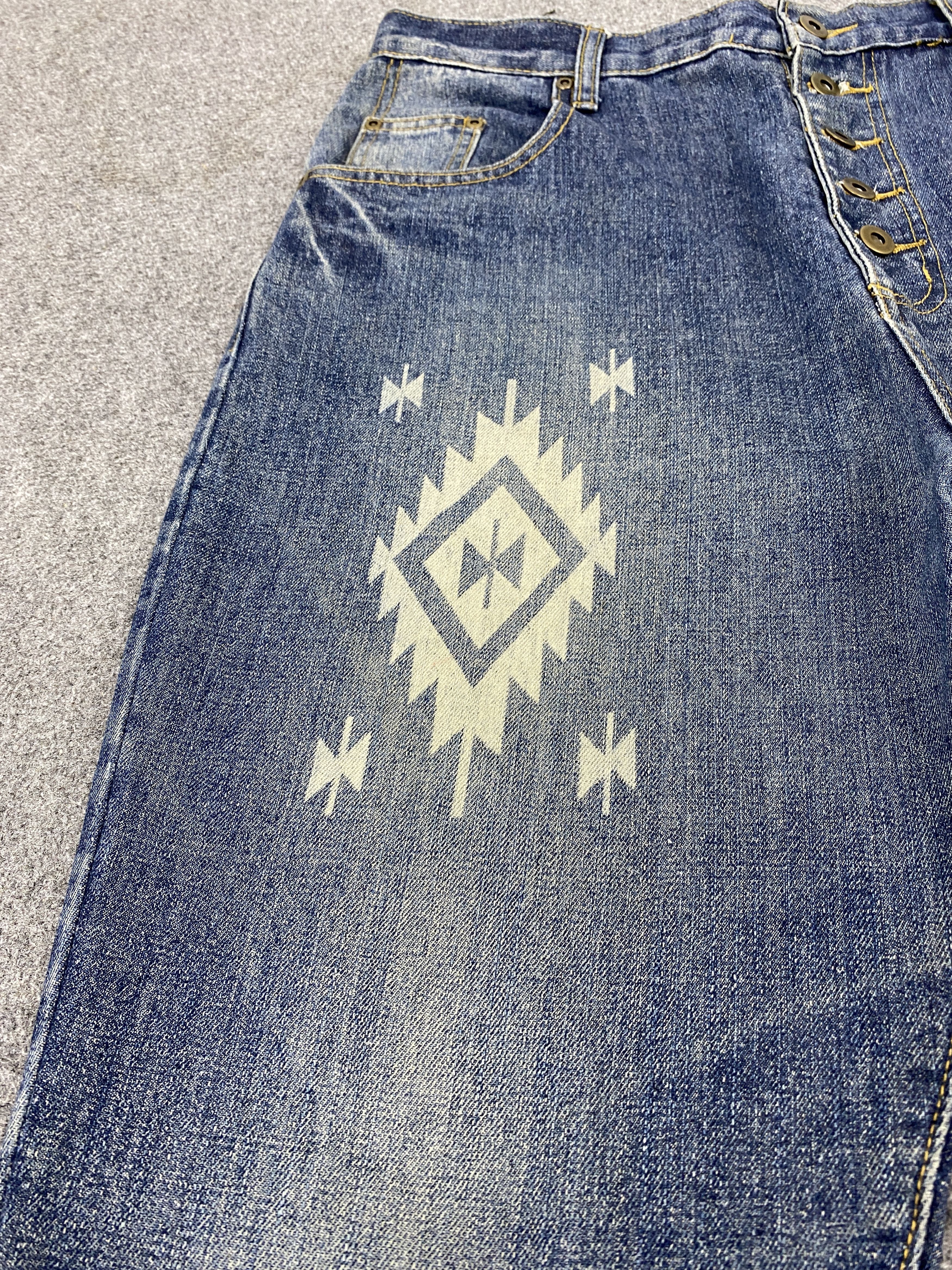 Japanese Brand Vintage Japanese Brand Native Navajo Tapered Jeans DJ0005Z Size US 32 / EU 48 - 7 Thumbnail