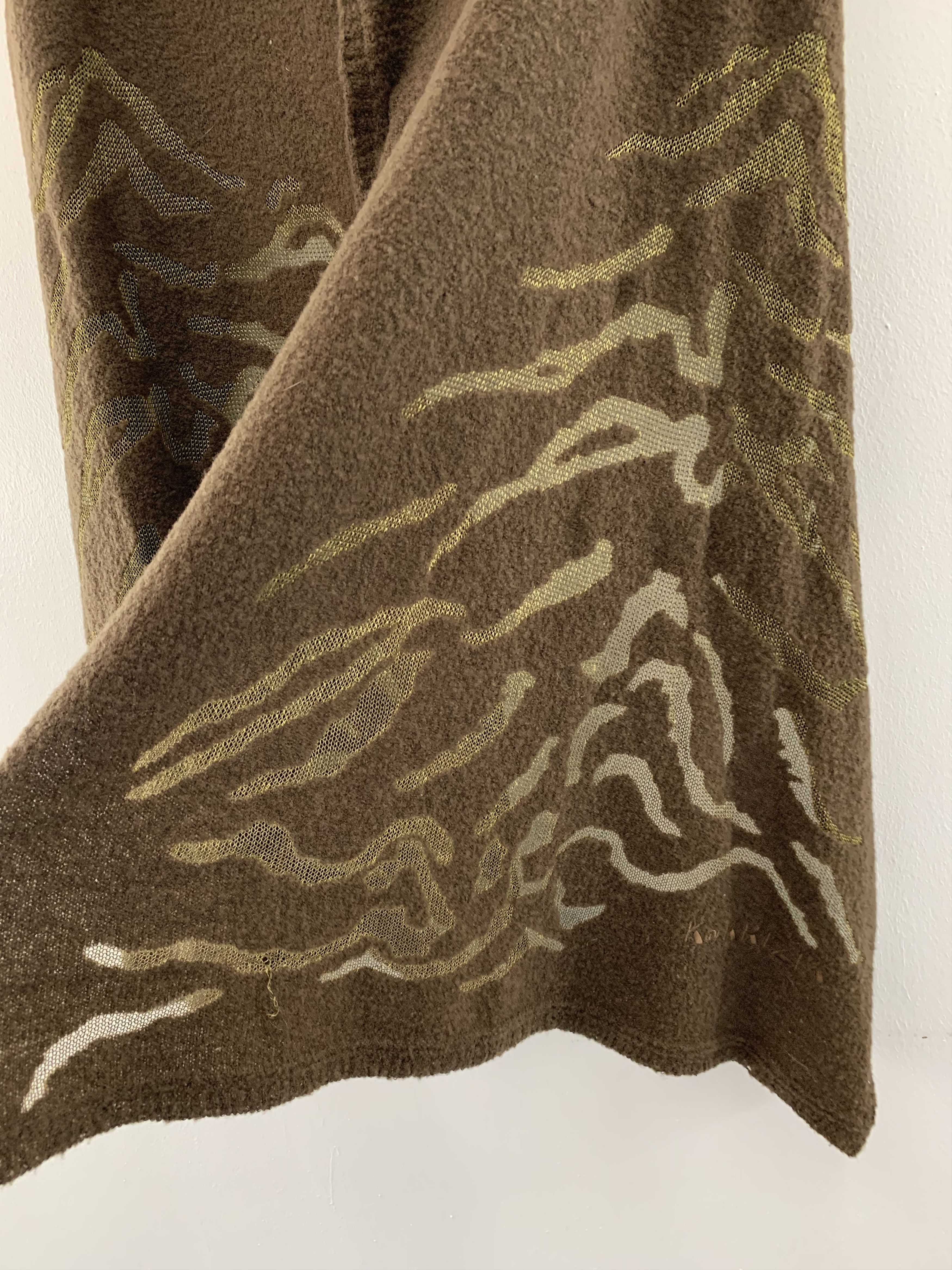 Krizia Uomo Krizia Uomo Scarf Wool Muffler Neck Wrap BL5194 Size ONE SIZE - 4 Thumbnail