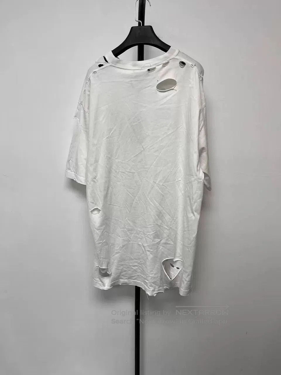 Balenciaga balenciaga destroyed oversized white t. Size XXS / US 00 / IT 34 - 2 Thumbnail