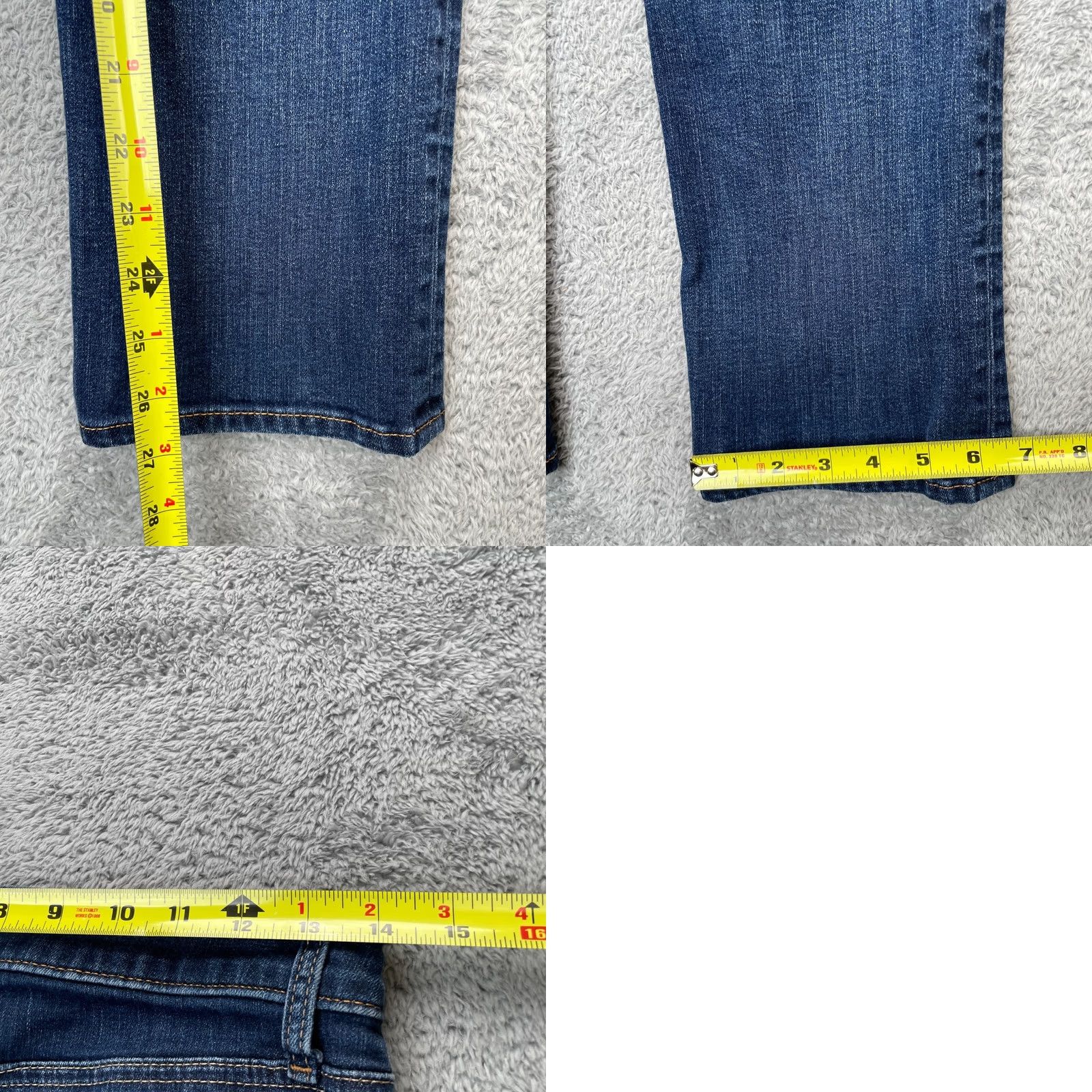 Gap Gap 1969 Jeans Womens 4 Petite Blue Straight Leg Denim Cotton Stretch 5-Pocket Womens Pants XS-XL Size 27" / US 4 / IT 40 - 8 Thumbnail