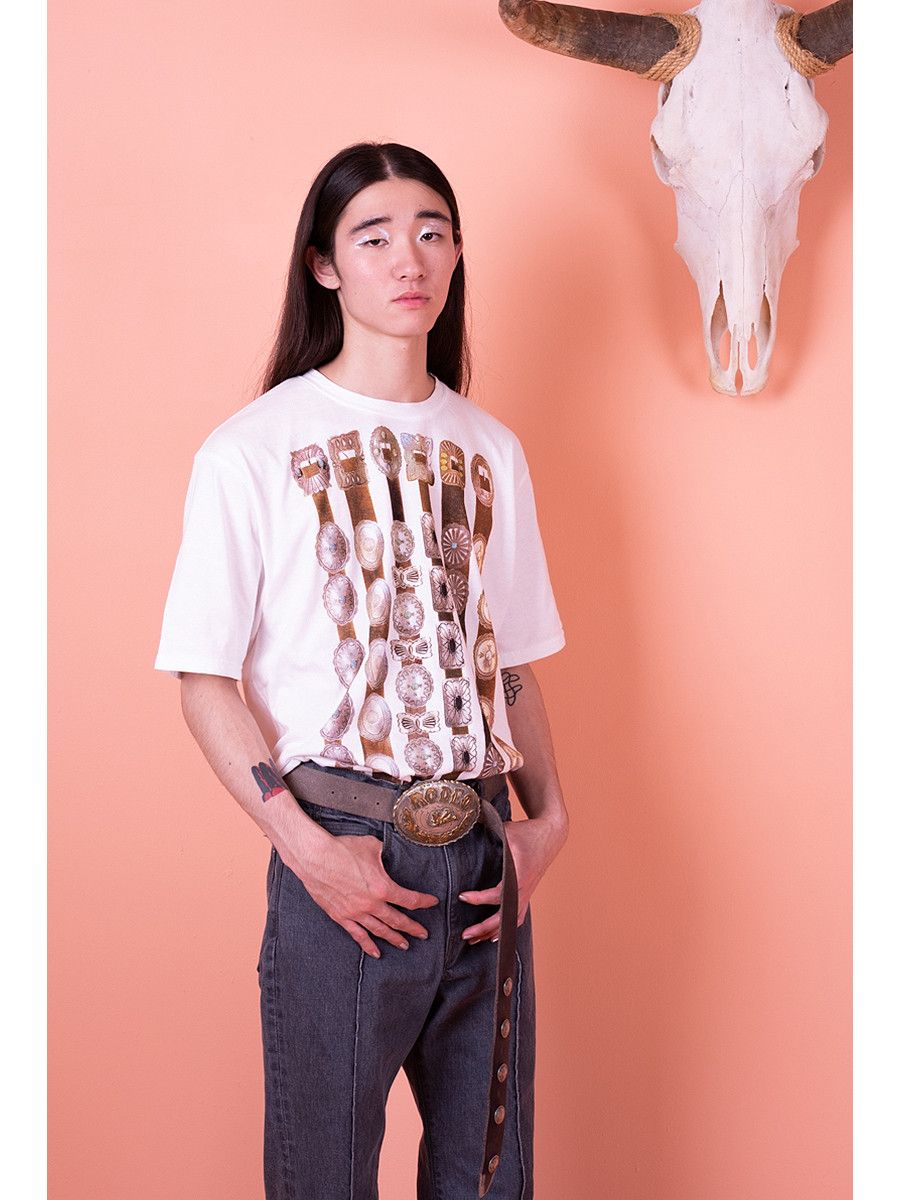 Kapital Kapital 20 Tenjiku Crew T-Shirt (Curtain Concho Print) Size US S / EU 44-46 / 1 - 9 Thumbnail