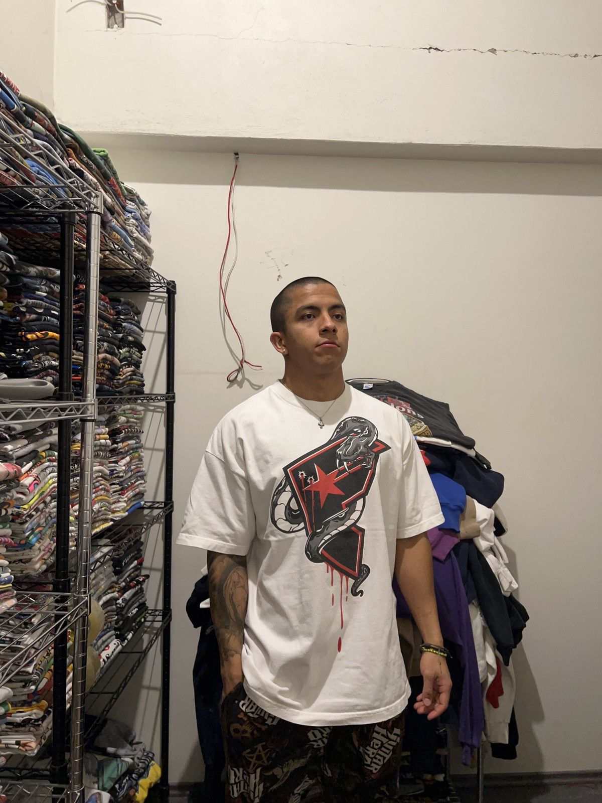 Famous Stars And Straps OG 2000s Famous Lethal Dose Snake Skate Tee Size US XXL / EU 58 / 5 - 3 Thumbnail