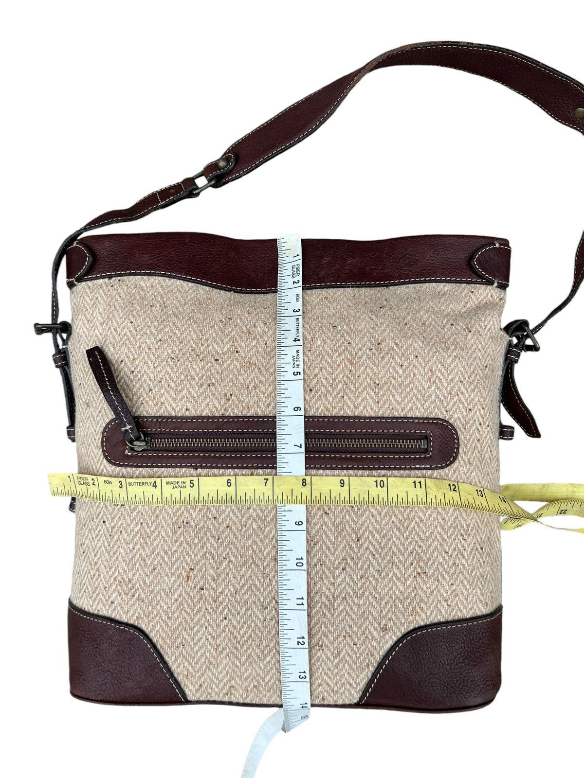 Leather Vintage Tsuchiya Kaban Leather HBT Wool Bag Size ONE SIZE - 23 Thumbnail