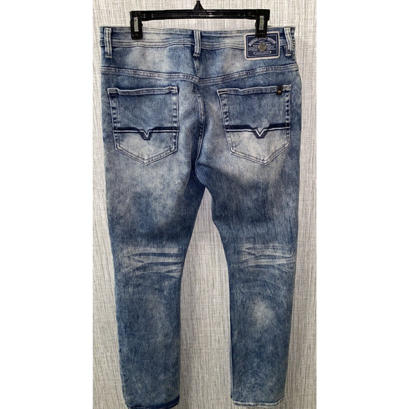 Buffalo David Bitton Buffalo David Bitton Jeans Mens Blue Zip Fly Sp. Max-x 34 X 31.5 Inseam 31.5 Denim Size US 34 / EU 50 - 4 Thumbnail