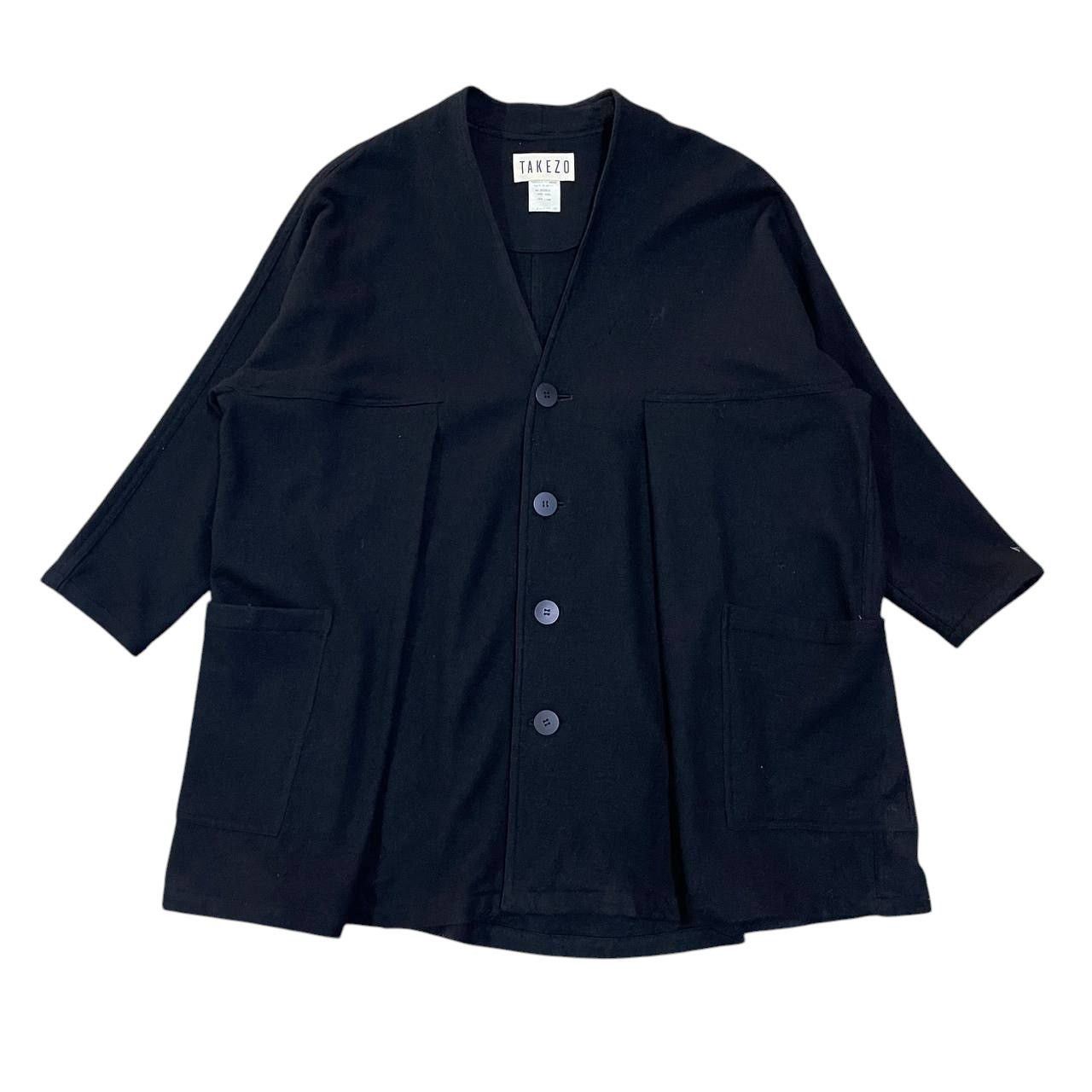 Yohji Yamamoto Vintage Takezo Wool Jacket Yohji Yamamoto Inspired Size US L / EU 52-54 / 3 - 1 Thumbnail