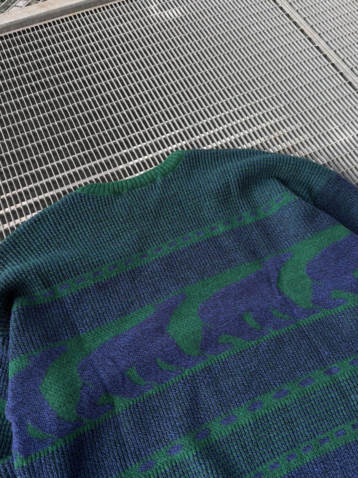 Lacoste Vintage Lacoste Bear Logo Y2K Streetwear Knitted Sweater Size US XXL / EU 58 / 5 - 15 Thumbnail