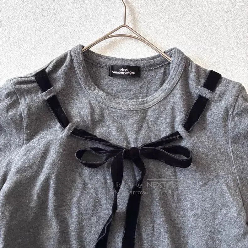 Comme des Garcons Comme des Garcons size F Double-layered T-shirt with velve Size S / US 4 / IT 40 - 2 Thumbnail