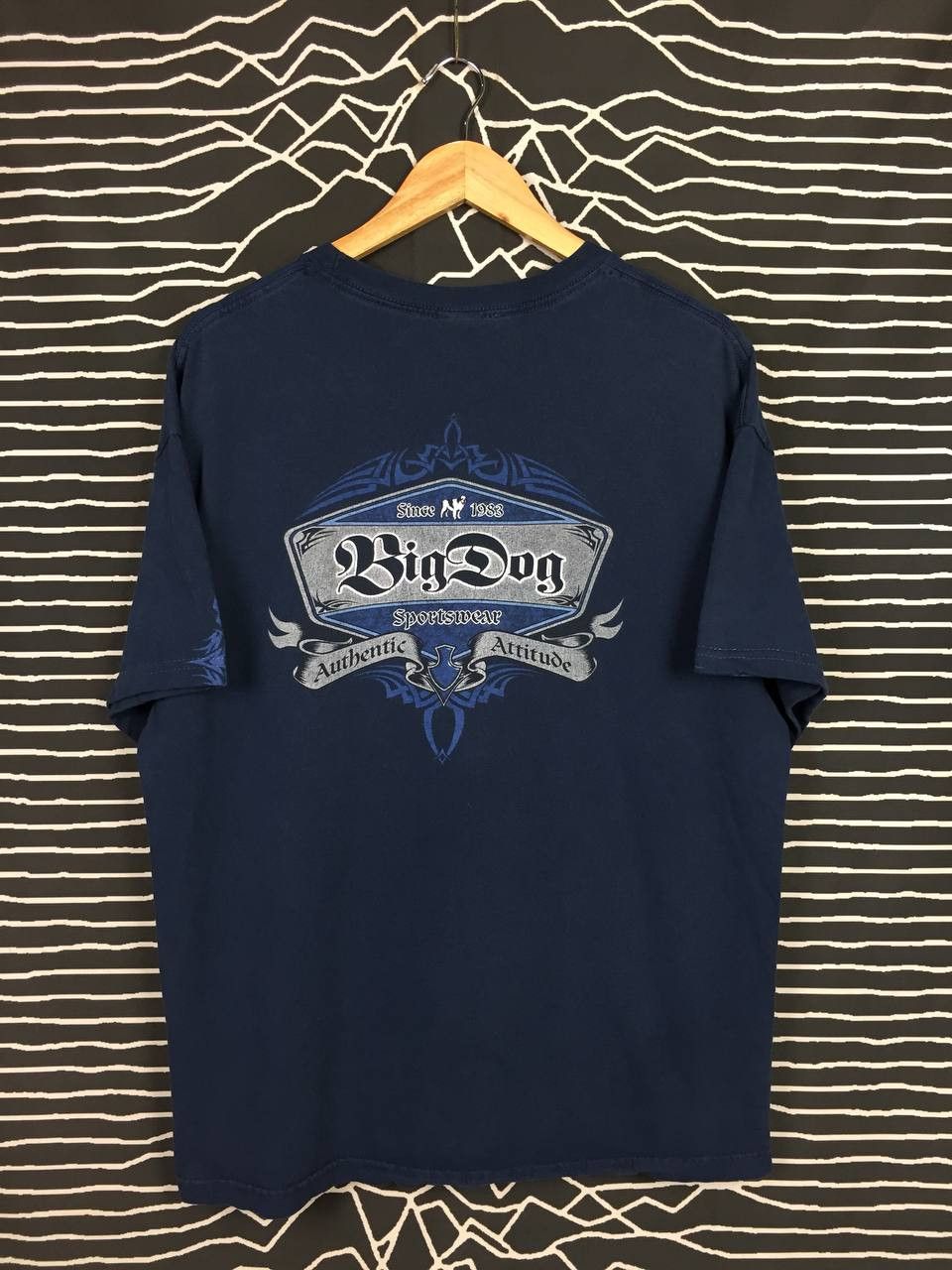 Big Dogs × Vintage Vtg Big Dogs Santa Barbara Authentic Attitude Big Logo Tee Size US XL / EU 56 / 4 - 2 Thumbnail