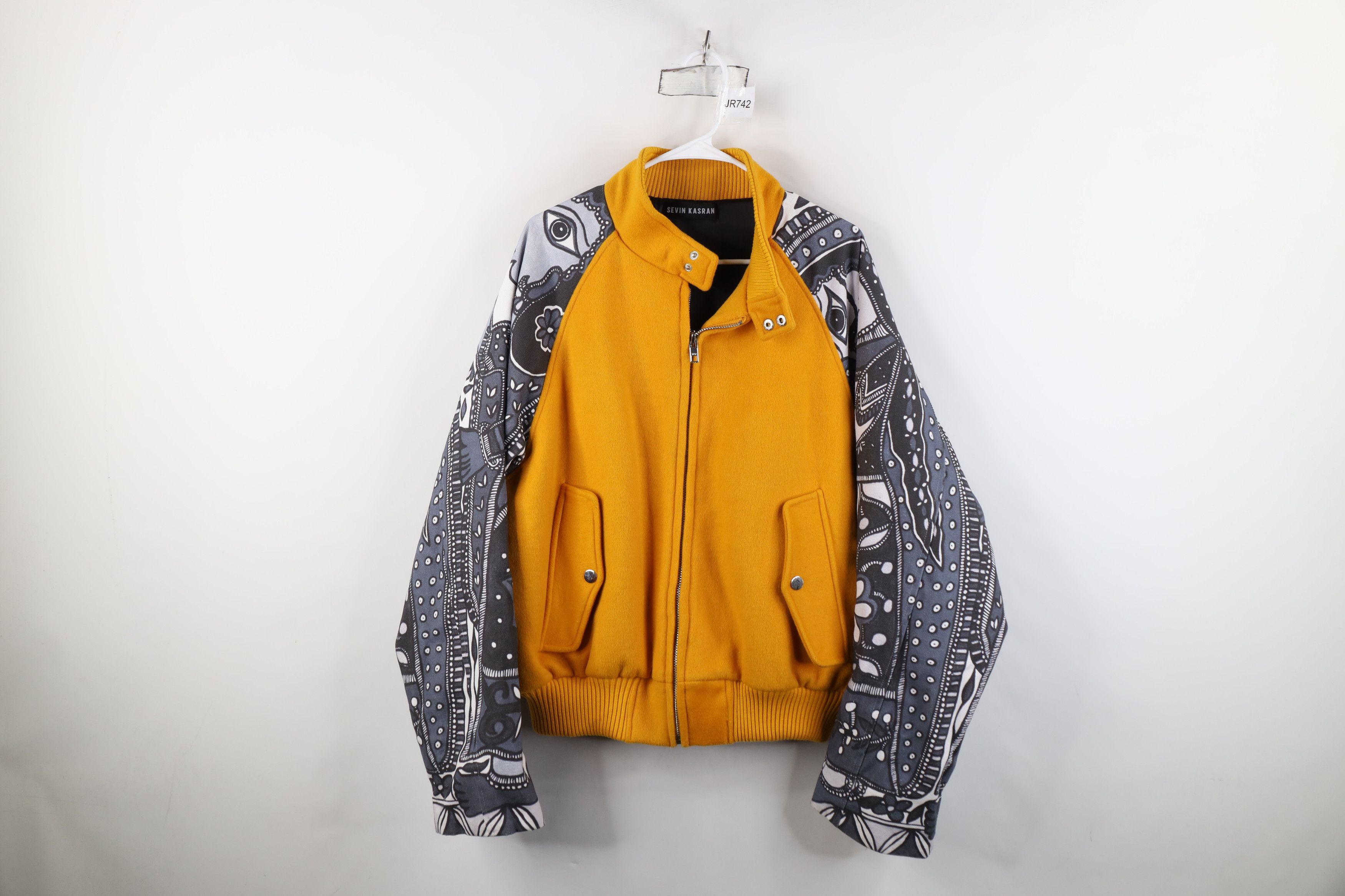 Vintage Sevin Kasran Streetwear Adult Flower Wool Bomber Jacket Size US XXL / EU 58 / 5 - 1 Thumbnail