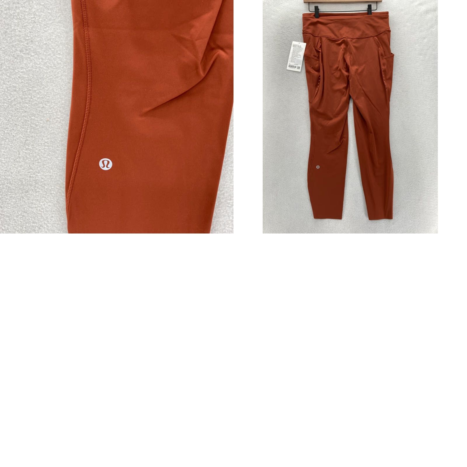 Lululemon Lululemon Fast Free HR Tight 25" Women's 12 Brown Nulux Stretch Pockets Gym Yoga Size 30" / US 8 / IT 44 - 9 Thumbnail