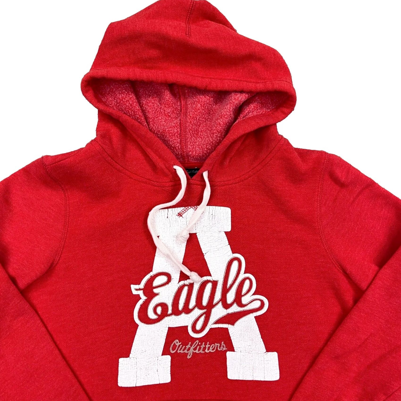 American Eagle Outfitters VINTAGE American Eagle Outfitters Hoodie Women M Red Pullover Sweatshirt 2000s Size M / US 6-8 / IT 42-44 - 2 Thumbnail