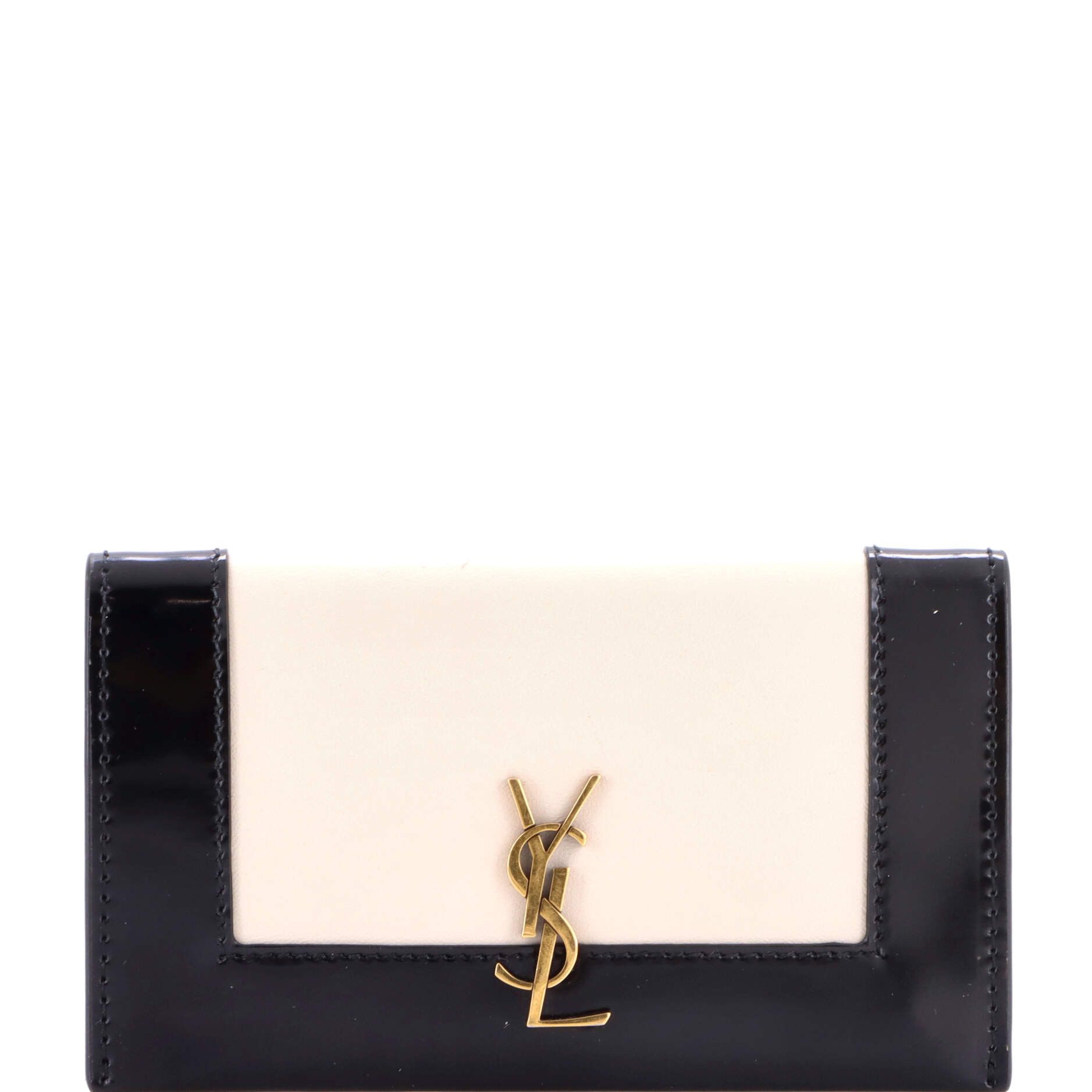 Saint Laurent Paris Bicolor Monogram Wallet Size ONE SIZE - 1 Thumbnail