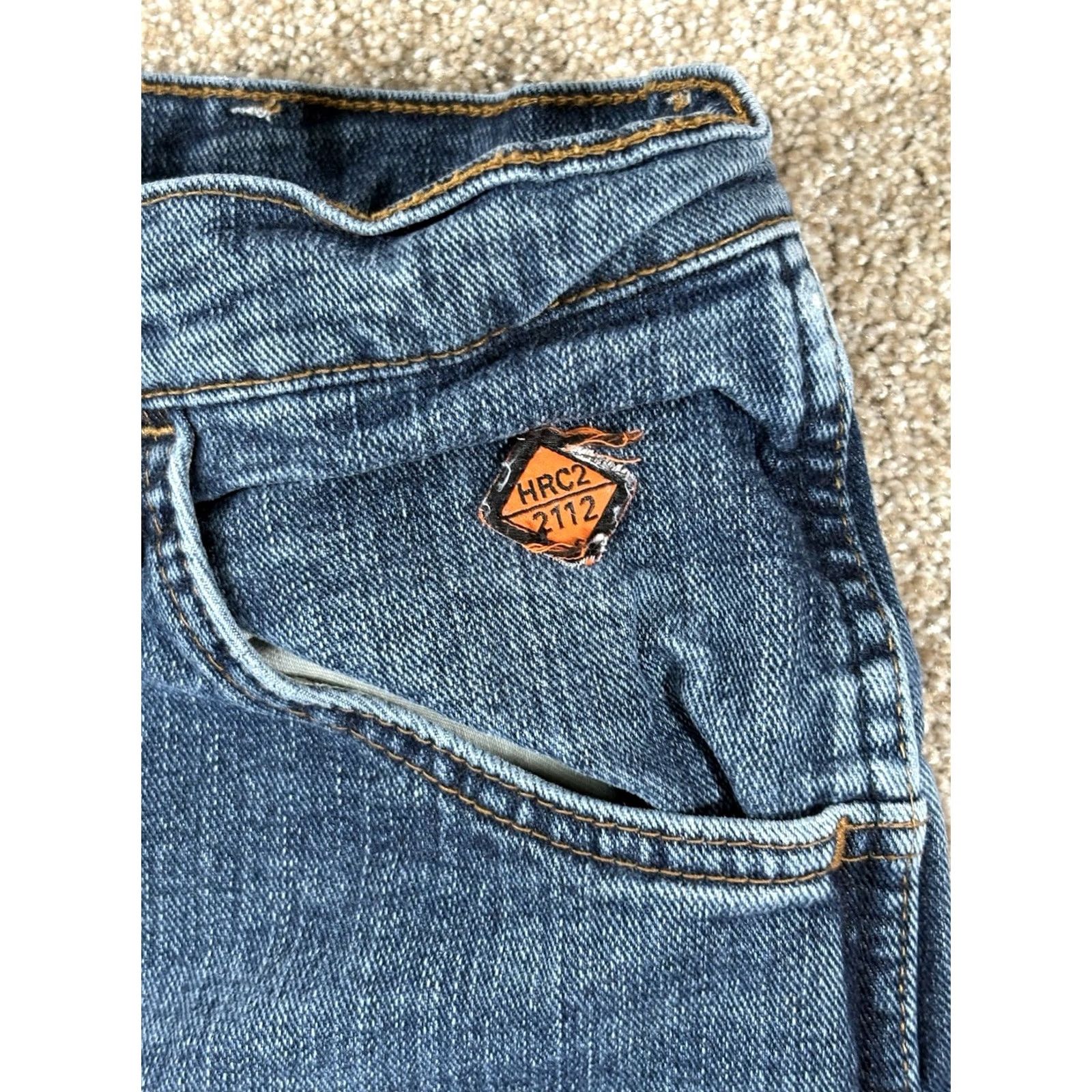 Wrangler Wrangler Jeans Denim Advanced Comfort Wrangler FR • Jeans • Men • 31x27 • Blue • Cotton Blend • Straight • Regular • 27 Inseam • 1990s? Size US 31 - 4 Thumbnail