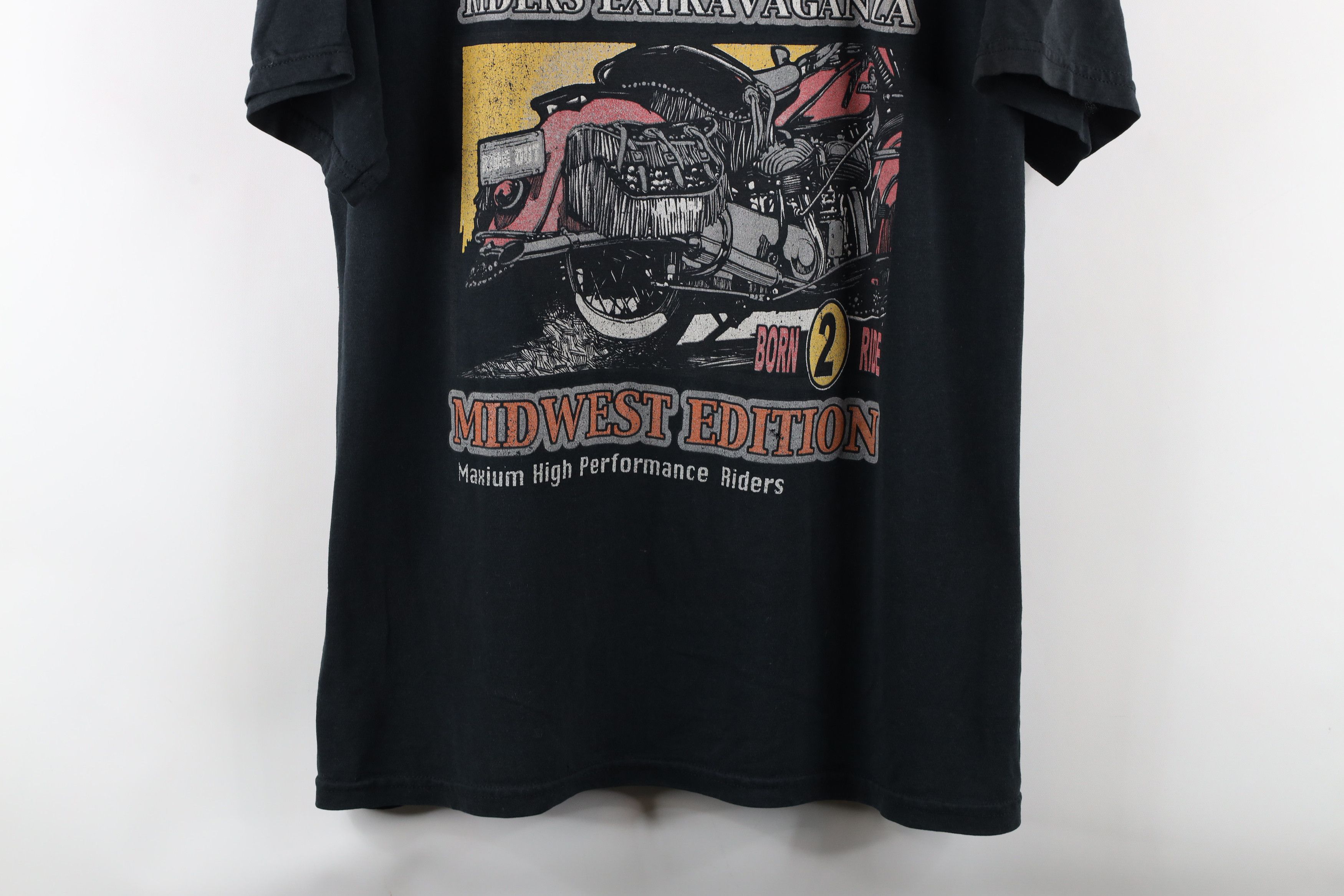 Vintage Vintage 90s Riders Extravaganza Motorcycle T-Shirt Size US L / EU 52-54 / 3 - 3 Thumbnail