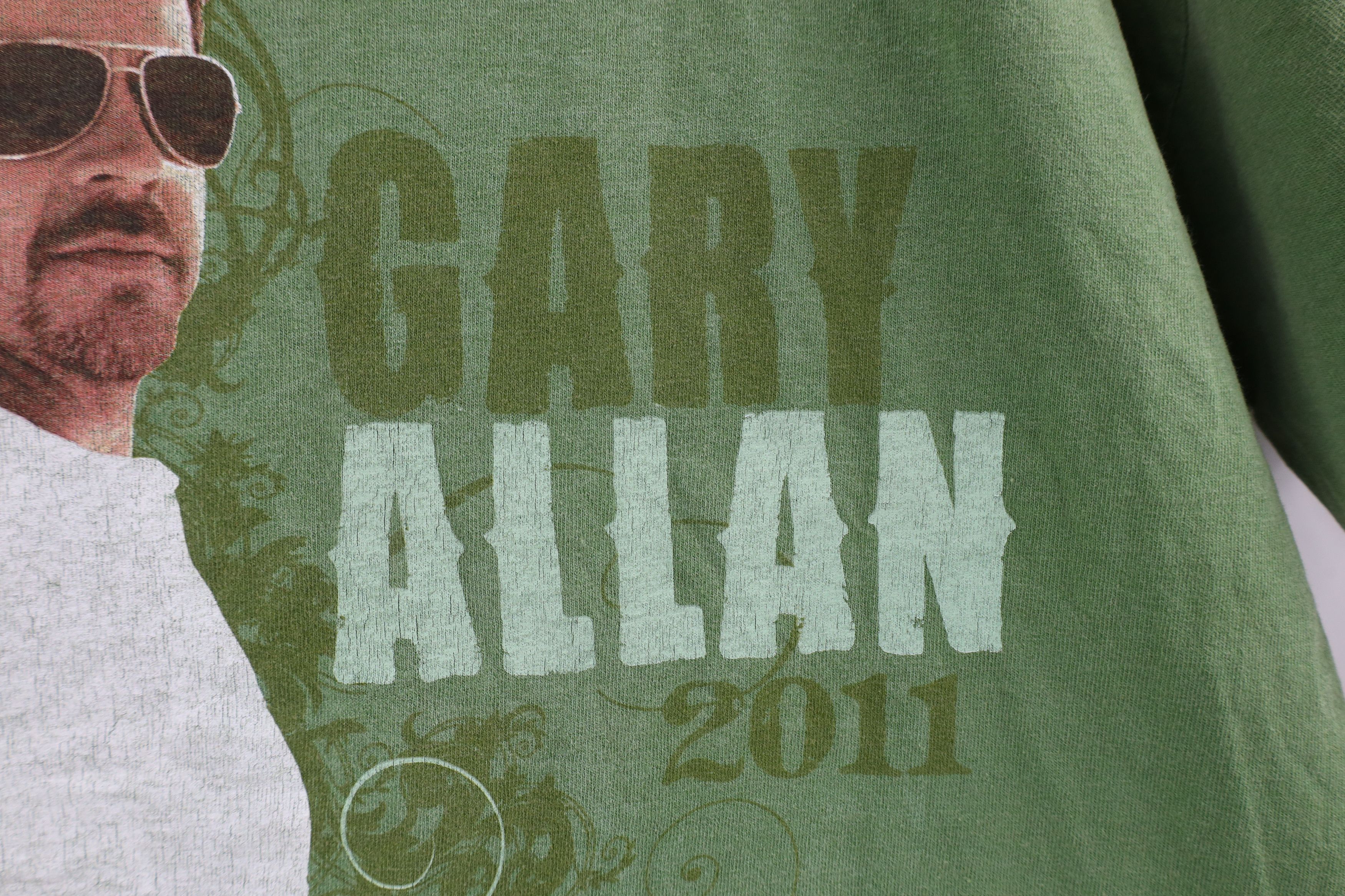 Vintage Vintage Y2K 2011 Tour Gary Allan Band Short Sleeve T-Shirt Size US L / EU 52-54 / 3 - 6 Thumbnail