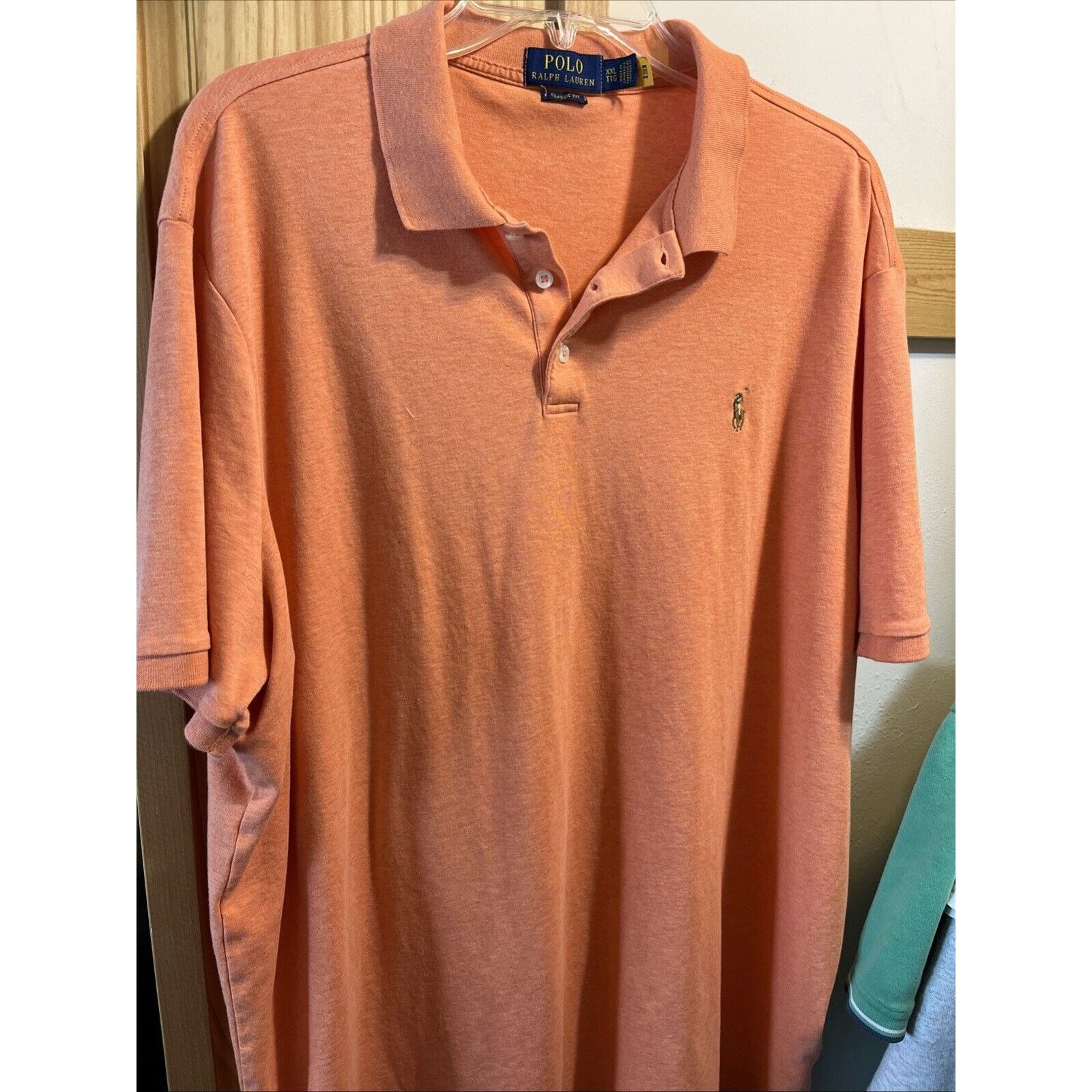 Polo Ralph Lauren Polo Ralph Lauren Men’s XXL Orange Button Cotton Polo Shirt Size US XXL / EU 58 / 5 - 2 Thumbnail