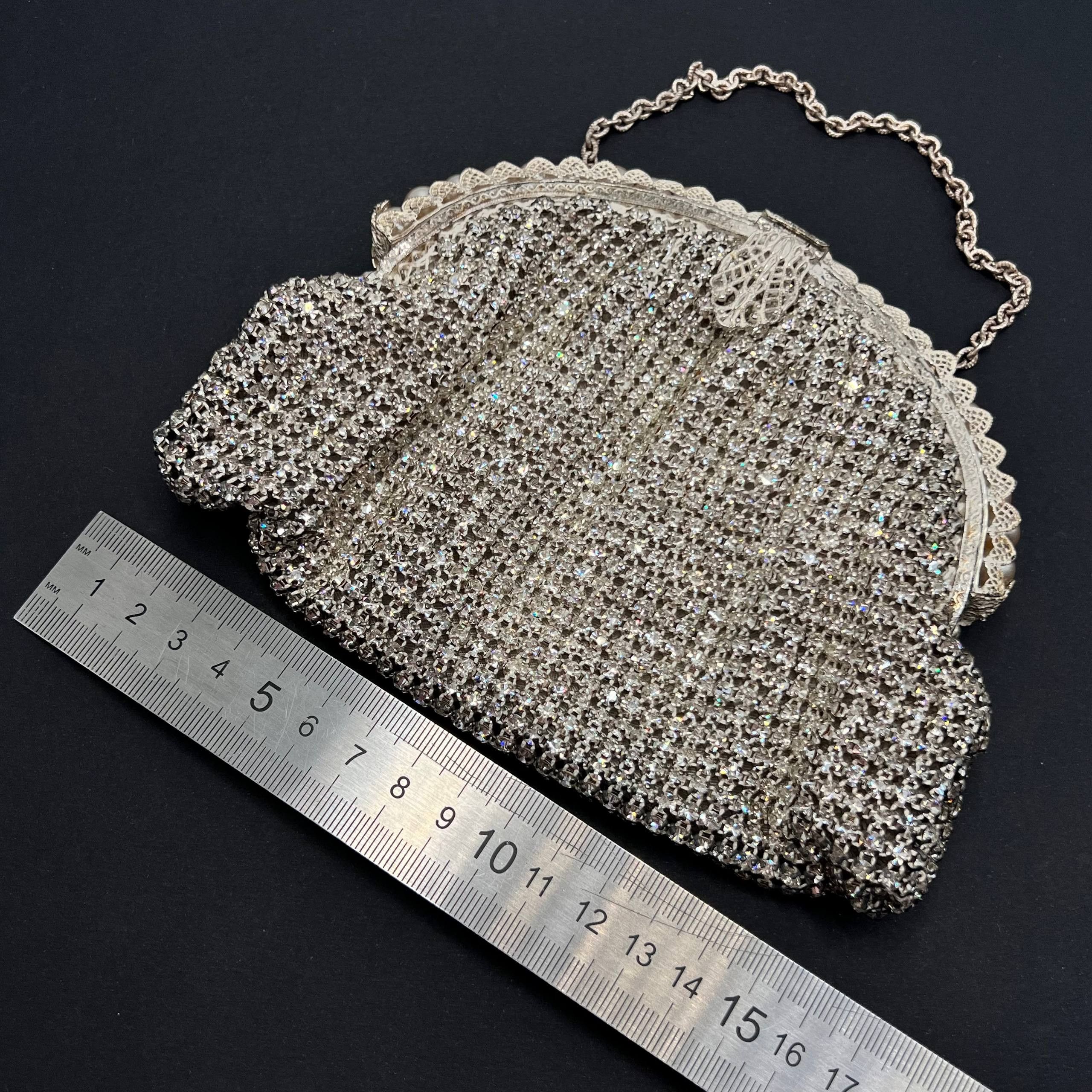 Vintage Vintage Jablonex Rhinestone Evening Bag 1960s Size ONE SIZE - 5 Thumbnail