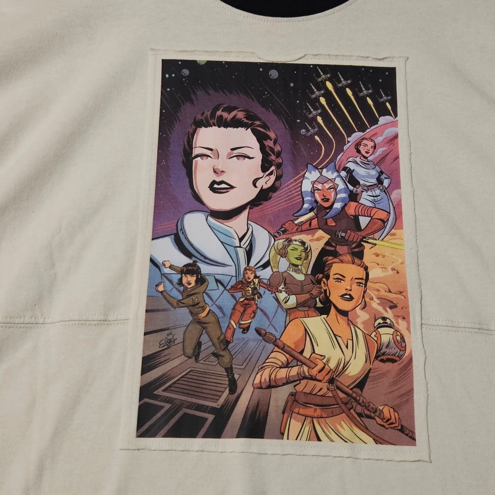 Disney Disney Star Wars Force Is With Us Spirit Jersey Shirt Large Rey Ahsoka Leia Multicolor Womens Size L / US 10 / IT 46 - 3 Thumbnail