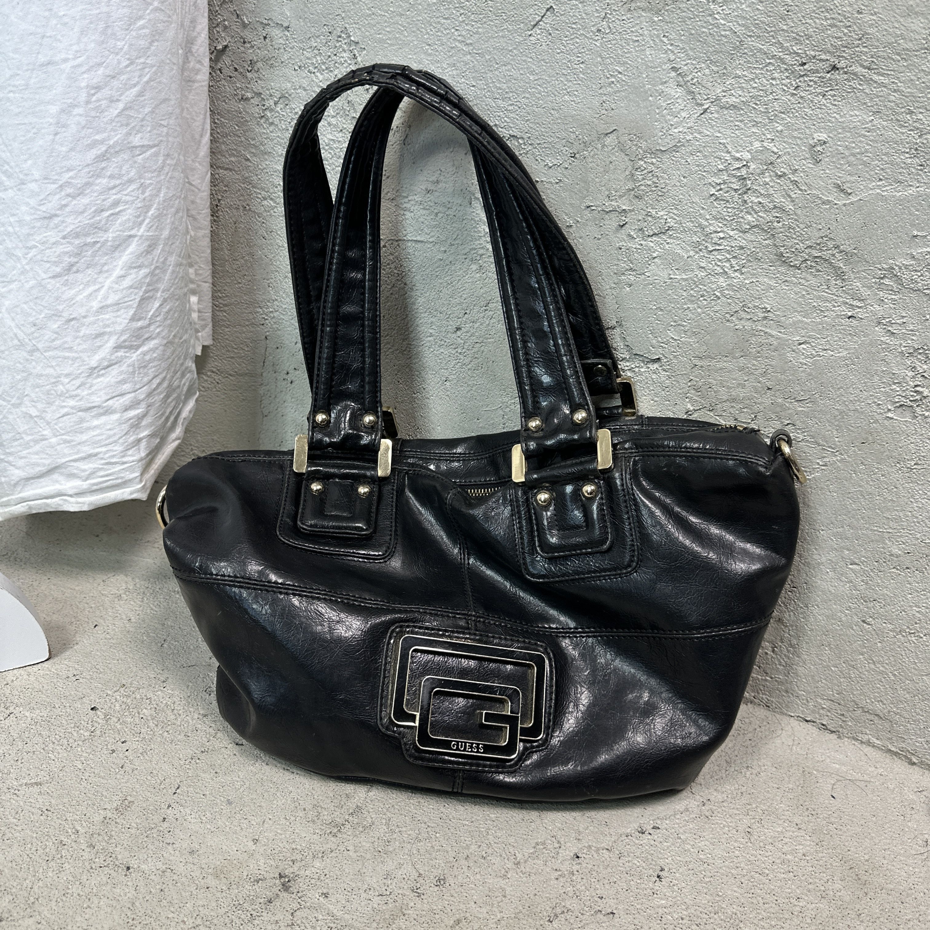 Guess Vintage Leather Hobo Old Money Guess Bag Y2K Size ONE SIZE - 7 Thumbnail