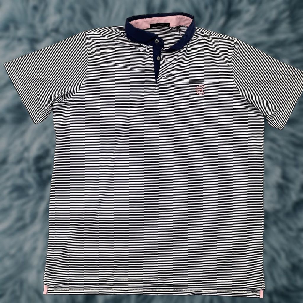 Vintage Greyson Shirt Adult XL Polo Blue Striped Logo Stretch Mens Polo XL Blue Greyson Shirt Adult XL Polo Stretch Logo Striped Blue Mens XL Size US XL / EU 56 / 4 - 1 Thumbnail