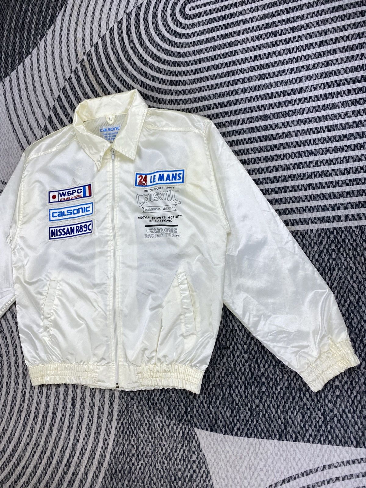 Japanese Brand Vtg Nissan R89C Calsonic Racing Team Of Le Mans Jacket Size US M / EU 48-50 / 2 - 4 Thumbnail