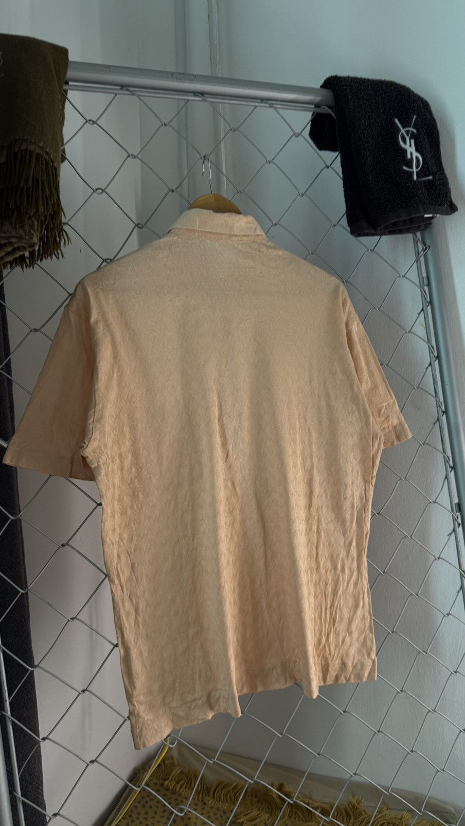 Yves Saint Laurent Yves Saint Laurent Archive Embroidered Logo Geometric Polo Size US L / EU 52-54 / 3 - 4 Thumbnail