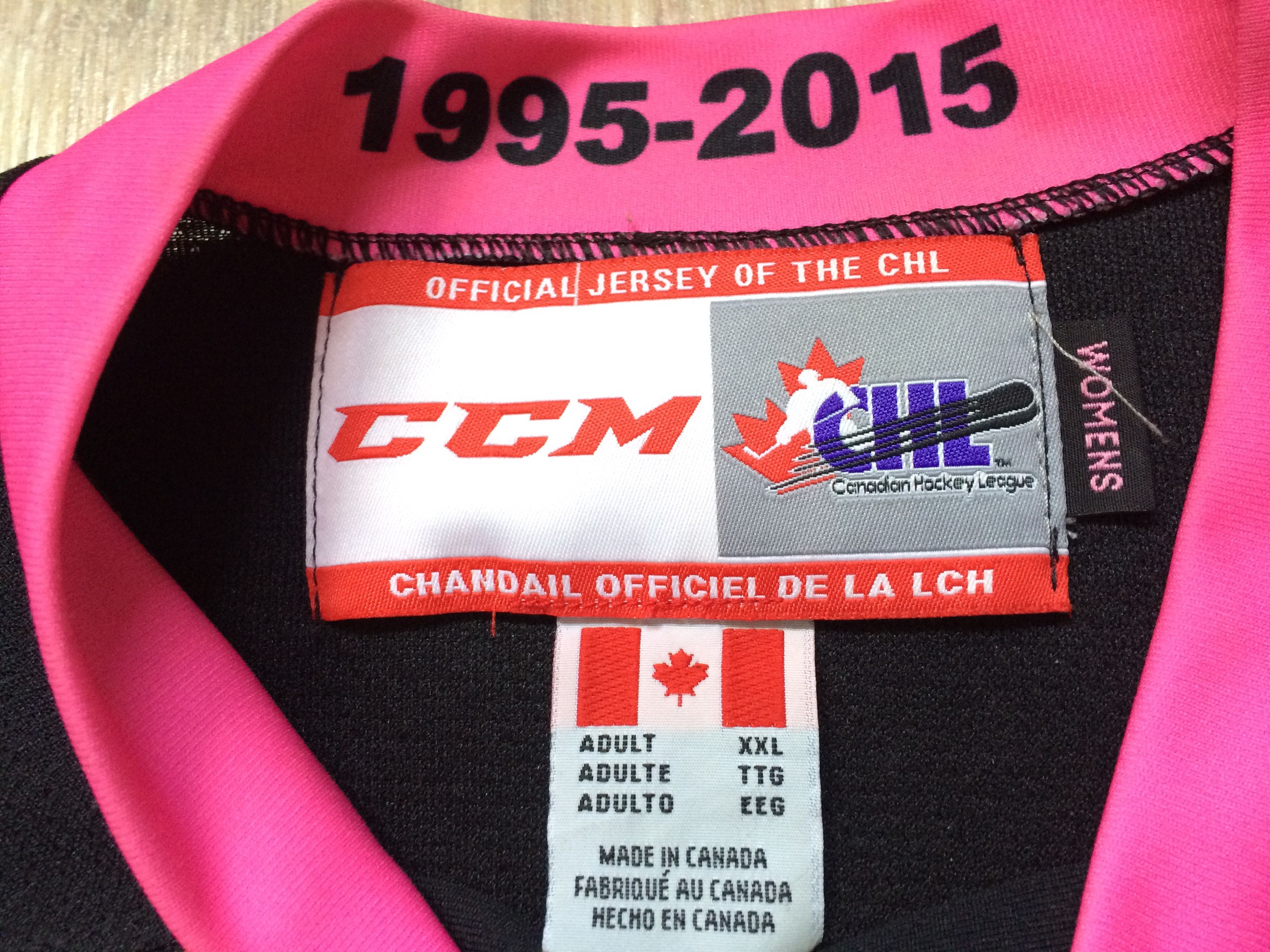 Ccm × NHL × Vintage Vintage Calgary Hitmen CCM Womens Hockey Jersey Size XXL / US 16-18 / IT 52-54 - 4 Thumbnail