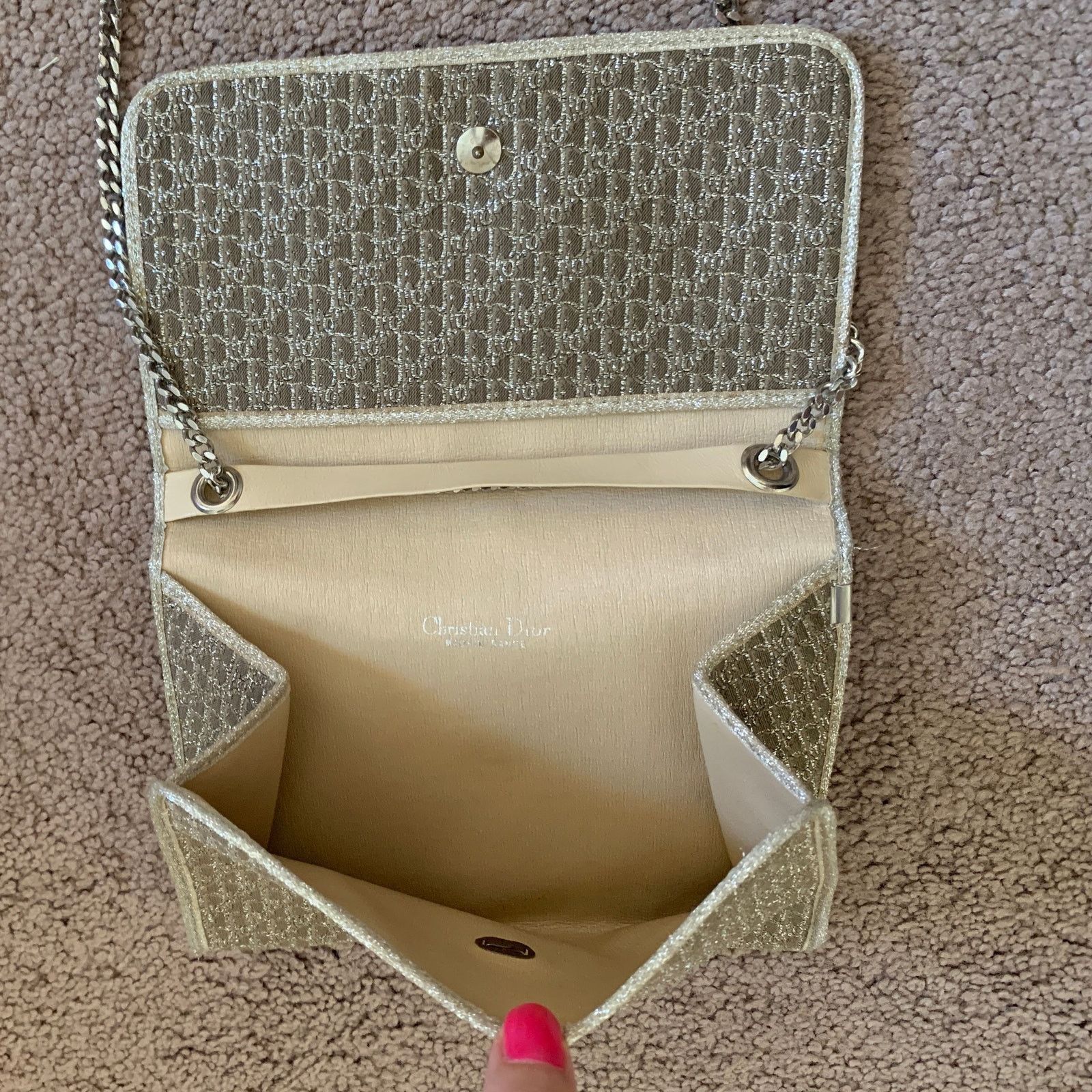 Dior Christian Dior trotter oblique light gold and champagne bag Size ONE SIZE - 3 Thumbnail