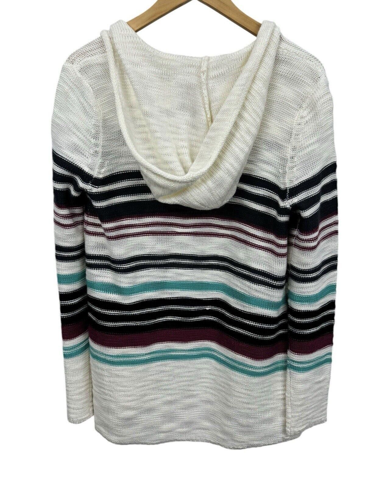 Element Element Cardigan Sweater Striped Knit Woven Womens Sz L Size L / US 10 / IT 46 - 2 Thumbnail