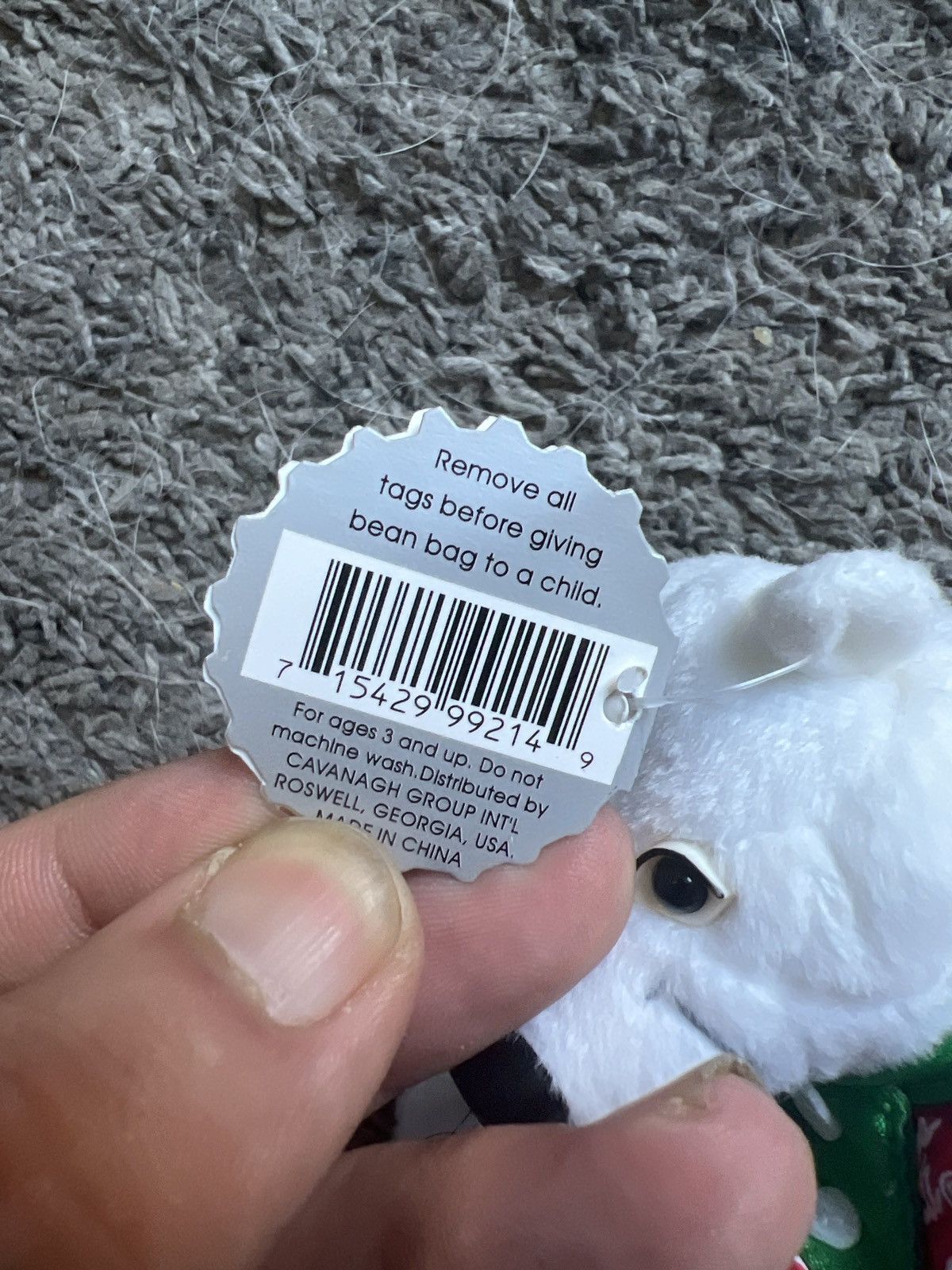 Coca Cola 1999 Coca-Cola Polar Bear In Red Romper Bean Bag Plush Size ONE SIZE - 5 Thumbnail