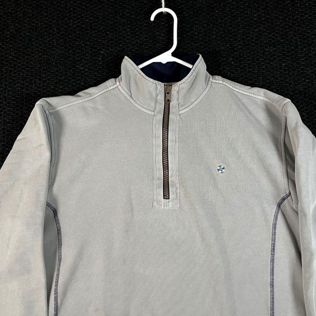 Logo 7 Castaway Quarter Zip Pullover Sweater Gray L Mens Size US L / EU 52-54 / 3 - 2 Thumbnail