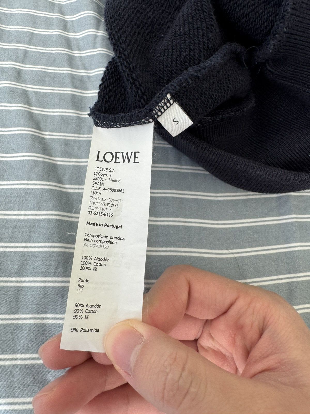 Loewe Loewe Navy Embroidered Hoodie Size US S / EU 44-46 / 1 - 3 Thumbnail