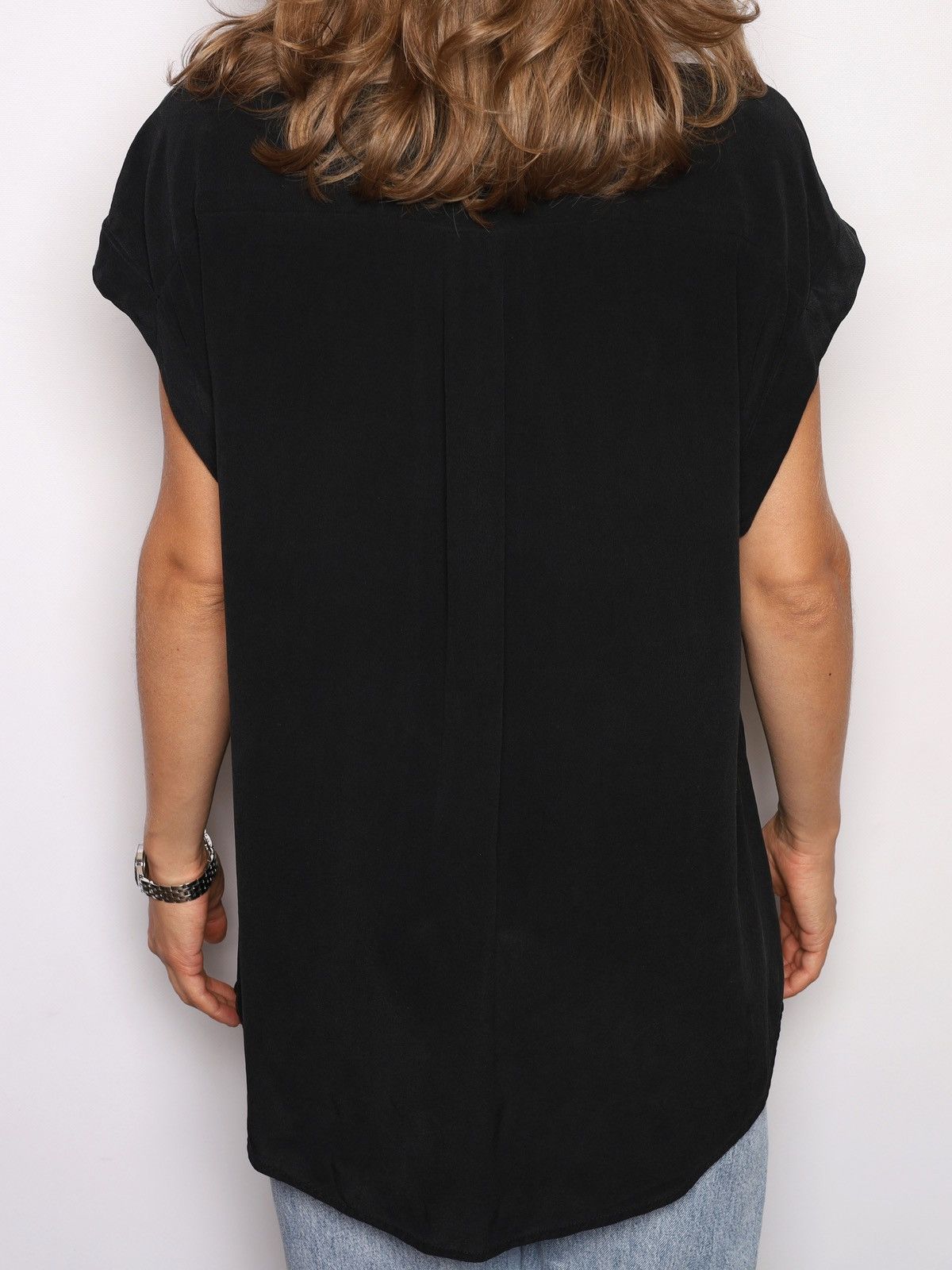Zimmermann Zimmermann Washed Silk Black Top Shirt Size M / US 6-8 / IT 42-44 - 5 Thumbnail