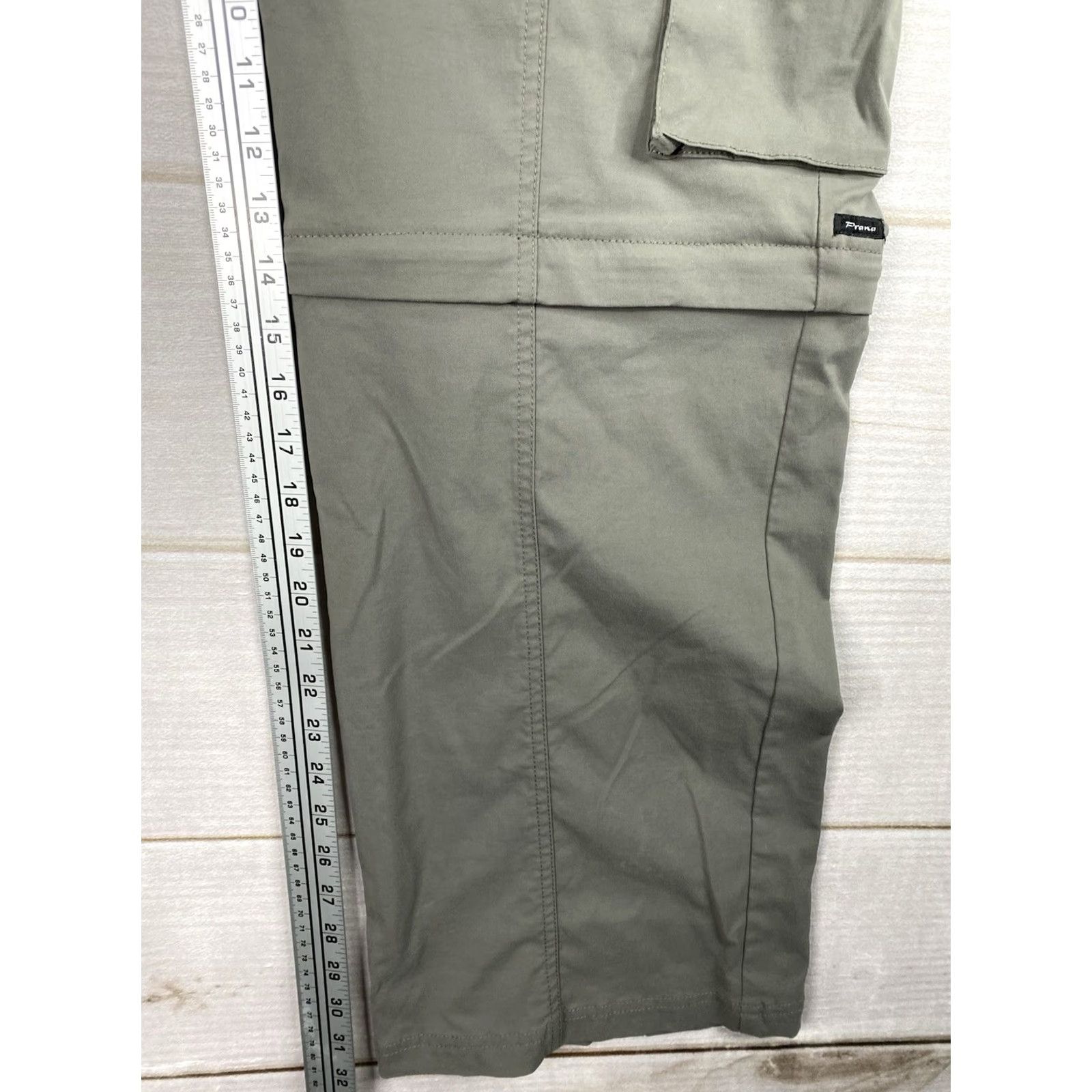 Prana Prana Convertible Cargo Pants Womens 14 Bootcut Inseam 32 Brown Nylon Spandex Zipper Outdoor Hiking Casual Travel Workwear Size 36" / US 14 / IT 50 - 7 Thumbnail