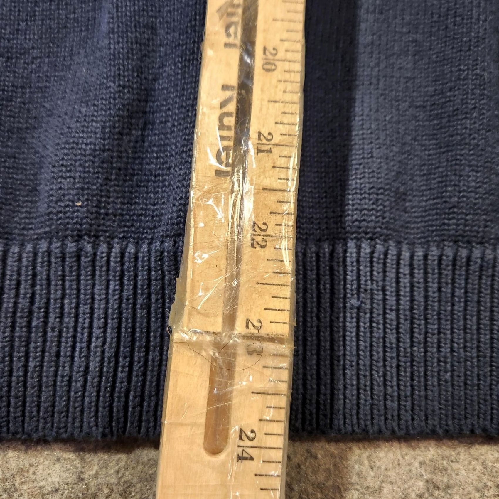 Brooks Brothers Brooks Brothers Sweater Mens Medium Navy Blue Supima Cotton V-Neck Pullover Knit Ribbed Cuffs Hem Solid Size US M / EU 48-50 / 2 - 6 Thumbnail