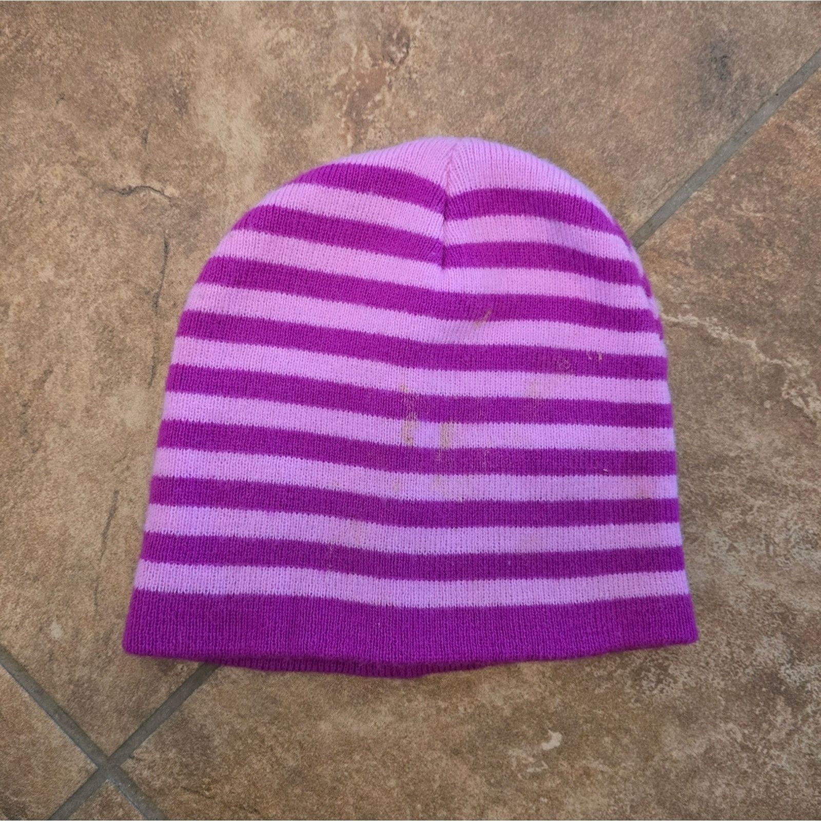 Other Pink Striped | MOMENTUM BRANDS | Knit Beanie Size ONE SIZE - 1 Thumbnail