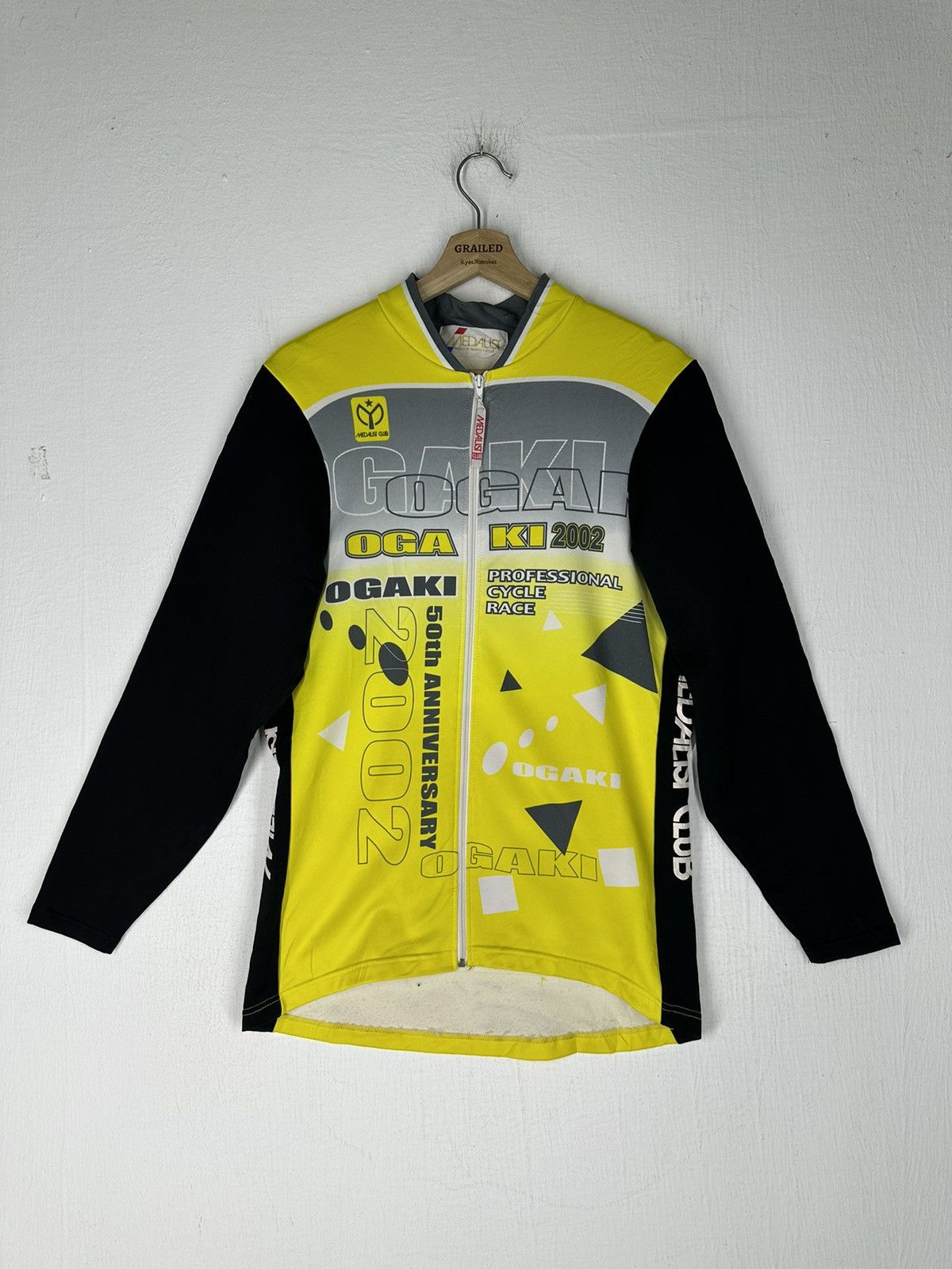 Vintage Vtg Medalist Club Ogaki 50th Anniversary Cycle Race Jersey Size US M / EU 48-50 / 2 - 1 Thumbnail