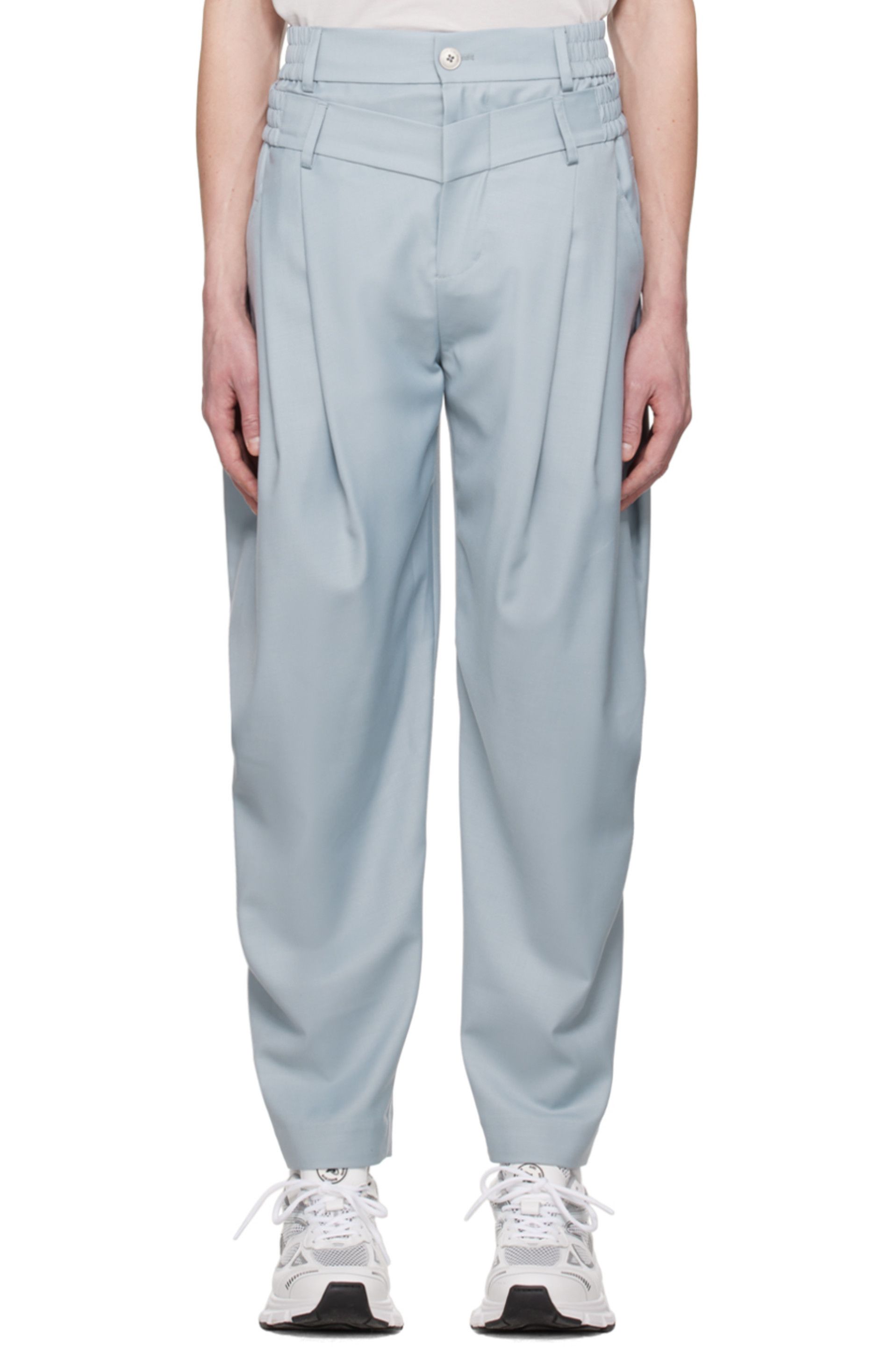 Feng Chen Wang Double Waistband Trousers Size US 34 / EU 50 - 1 Thumbnail